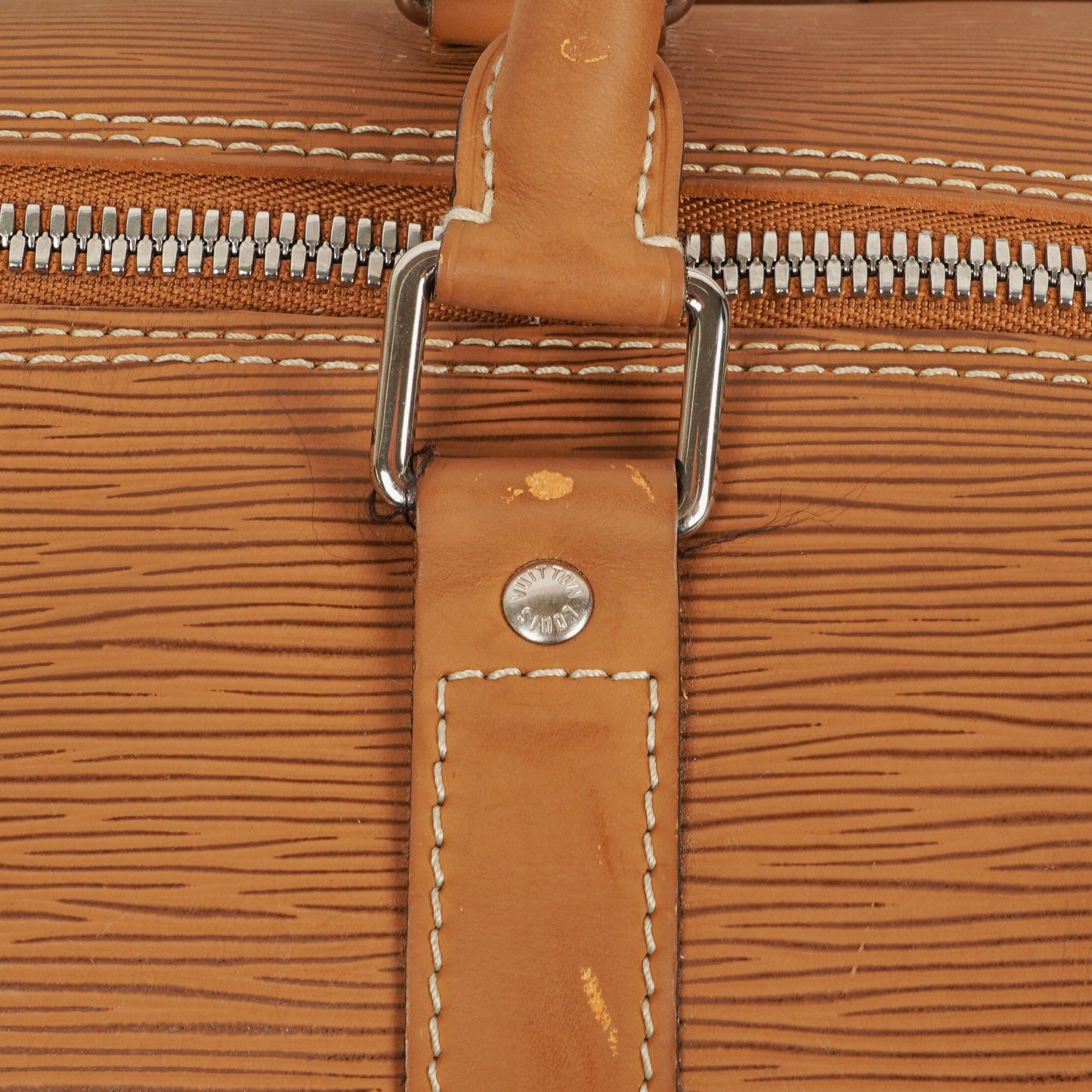 Louis Vuitton Keepall 45 Cannelle EPI Leather Travel Bag
