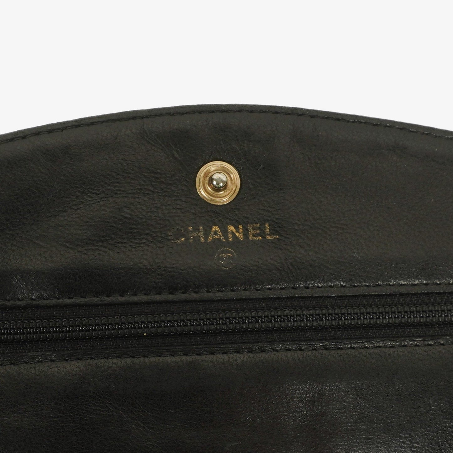 Chanel Black Caviar Timeless CC Wallet on Chain WOC