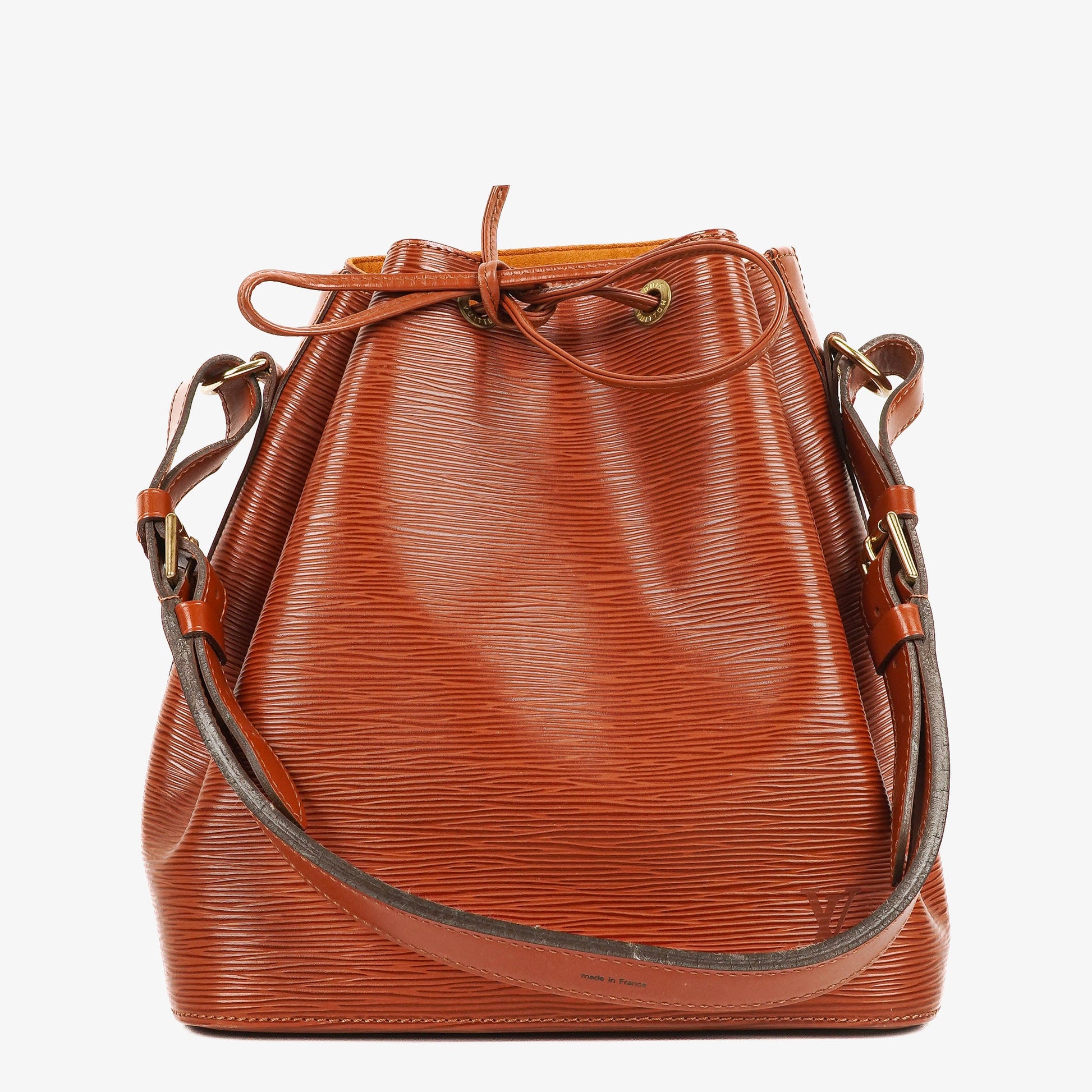 Louis Vuitton Petit Noe Brown EPI Leather Shoulder Bag