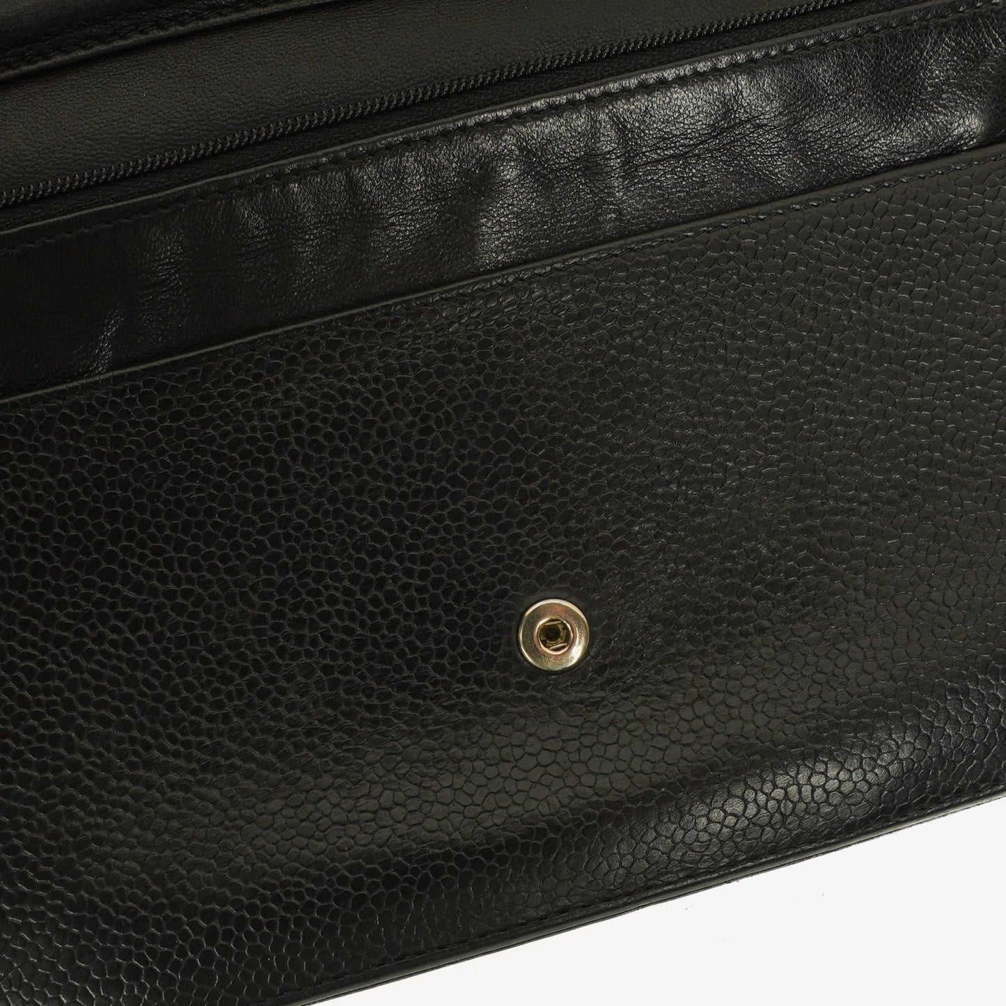 Chanel Black Caviar Timeless CC Wallet on Chain WOC