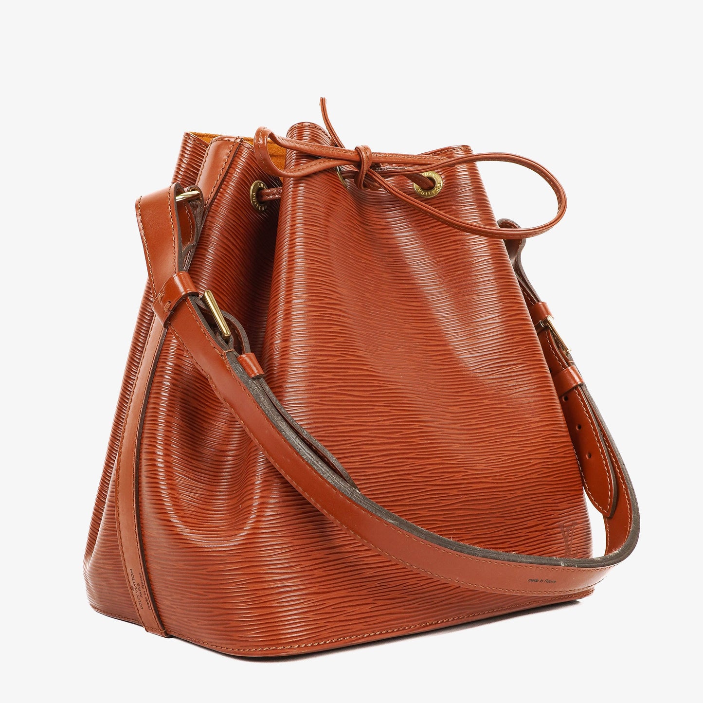 Louis Vuitton Petit Noe Brown EPI Leather Shoulder Bag