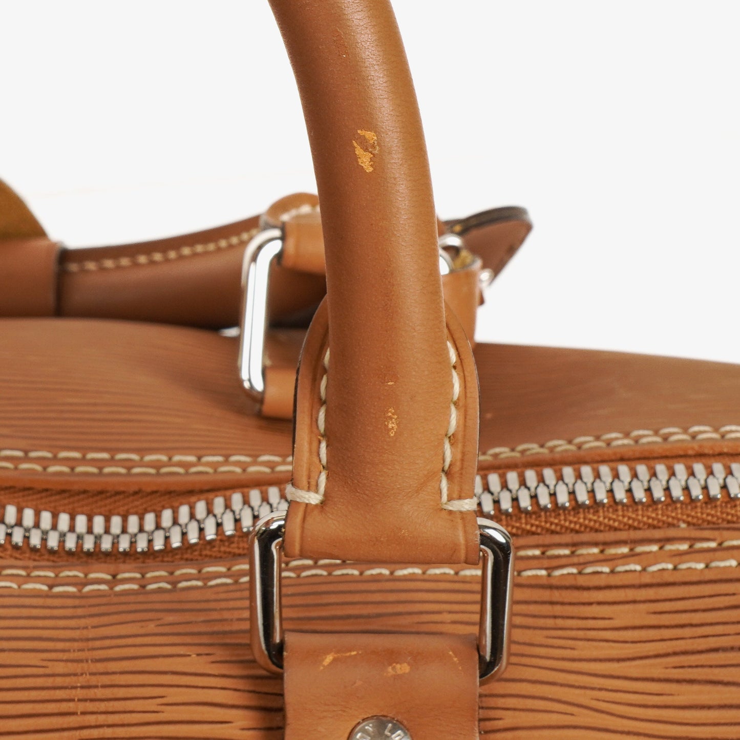 Louis Vuitton Keepall 45 Cannelle EPI Leather Travel Bag