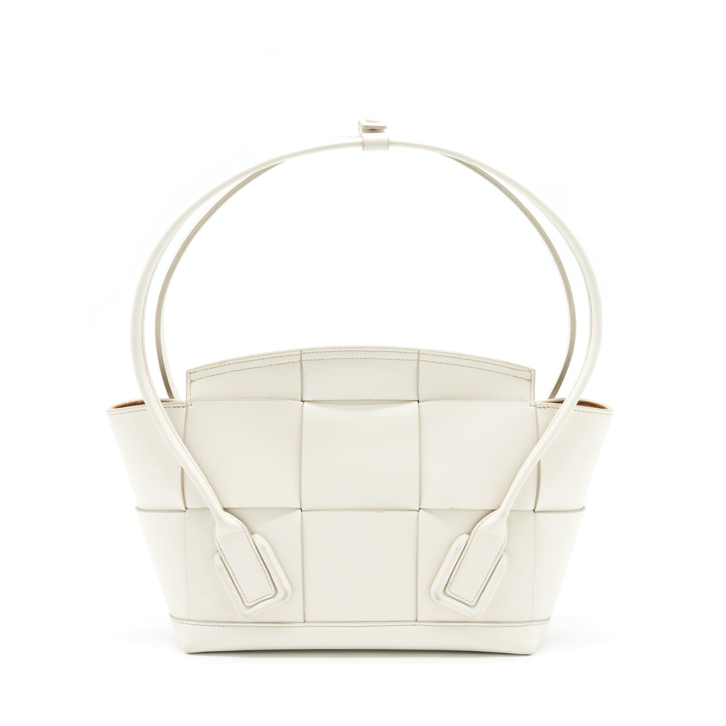 Bottega Veneta Arco Purse Calfskin White