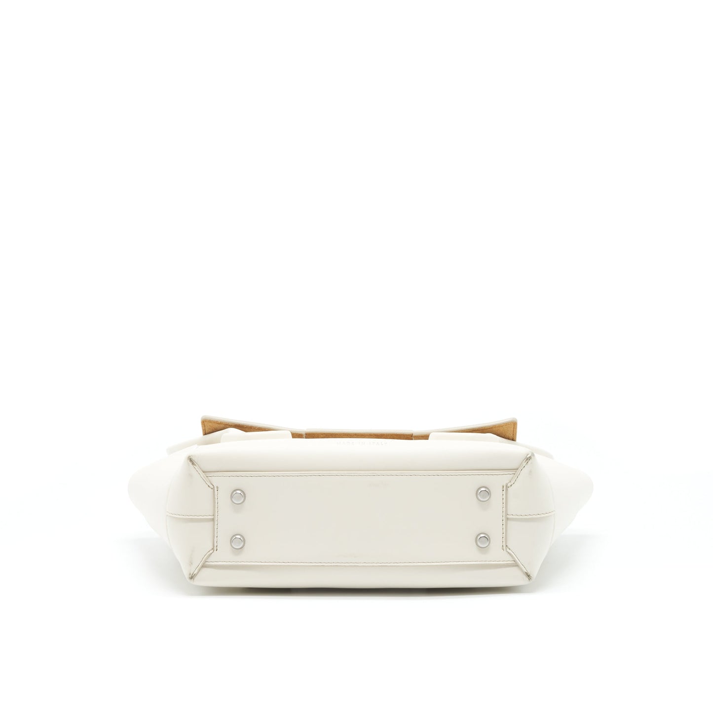 Bottega Veneta Arco Purse Calfskin White