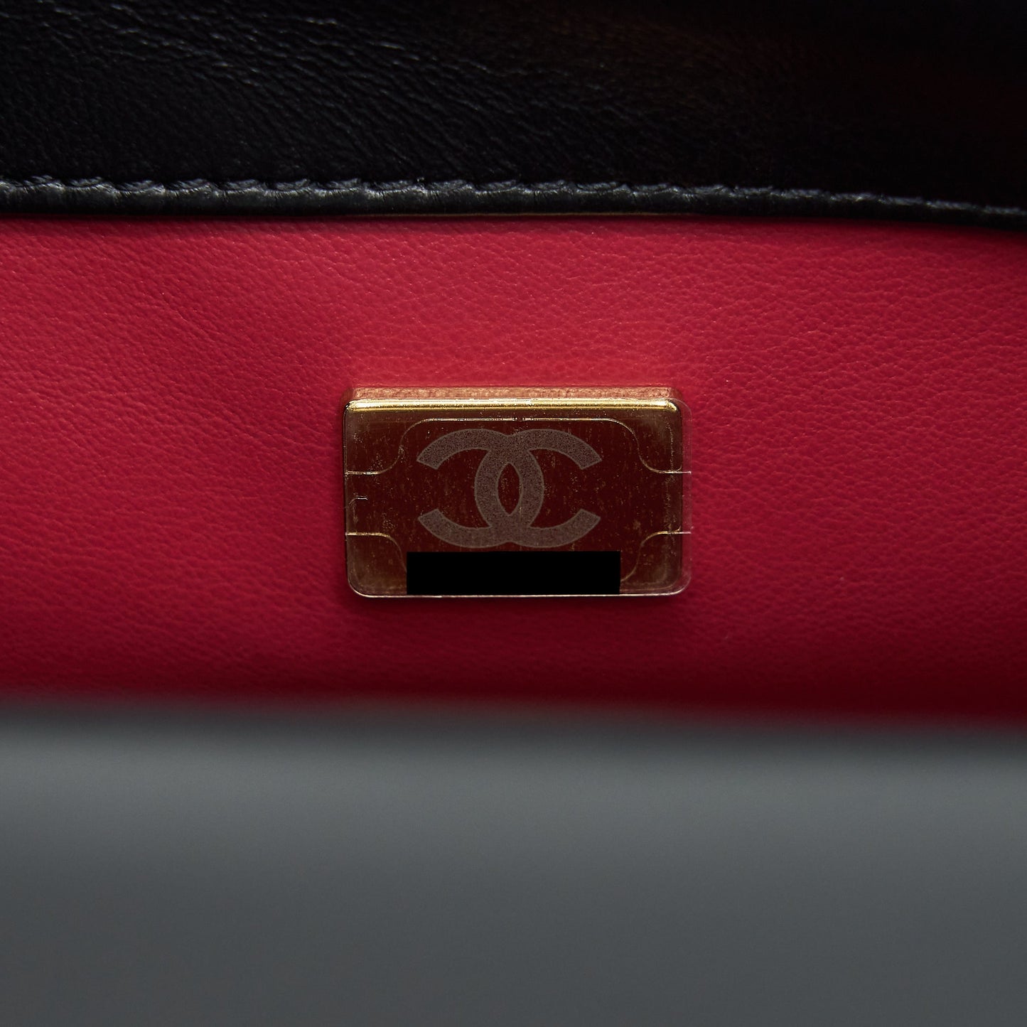 Chanel 22P Seasonal Mini Square Flap Bag Lambskin Black