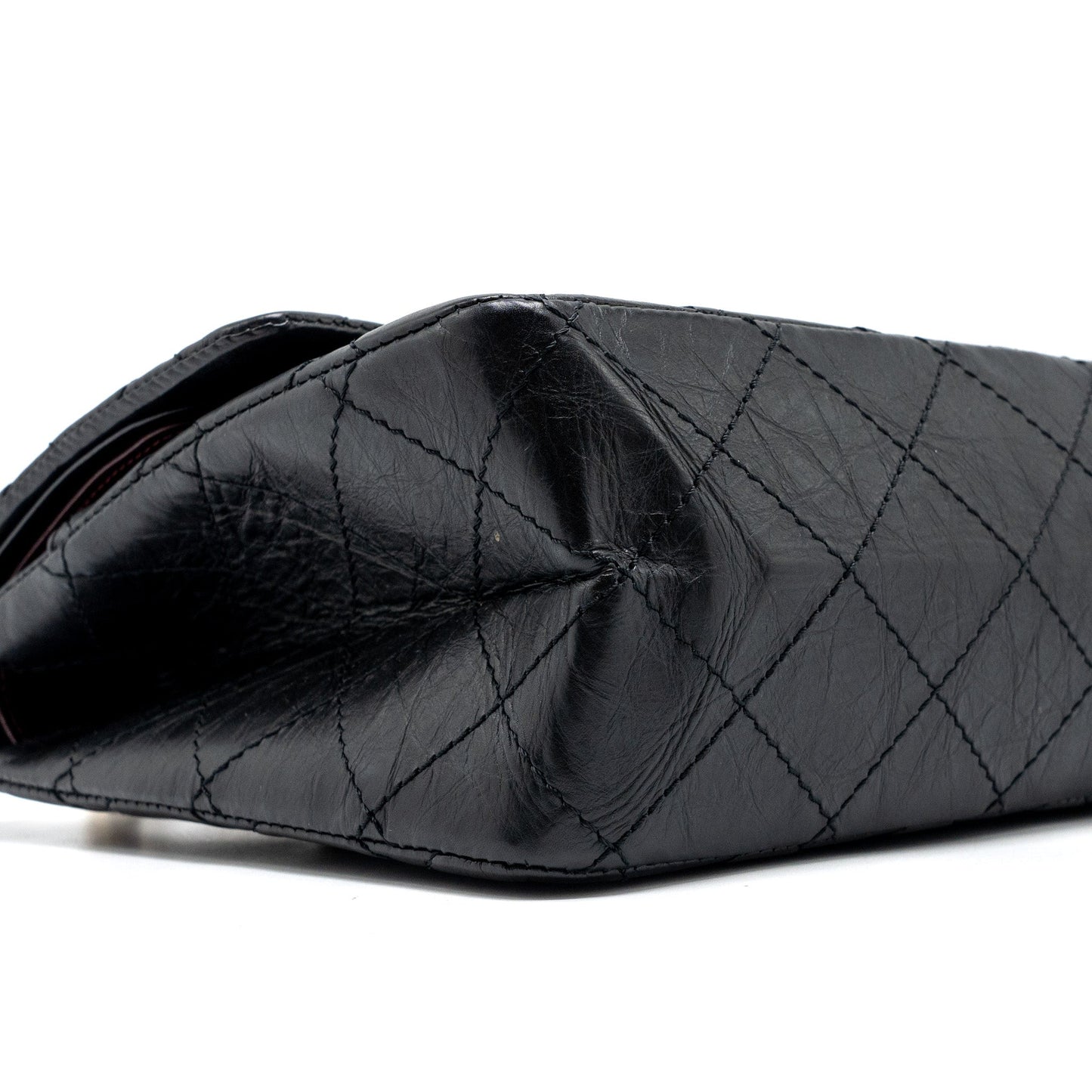 Chanel Large 2.55 Reissue Double Flap Bag Aged Calfskin Black