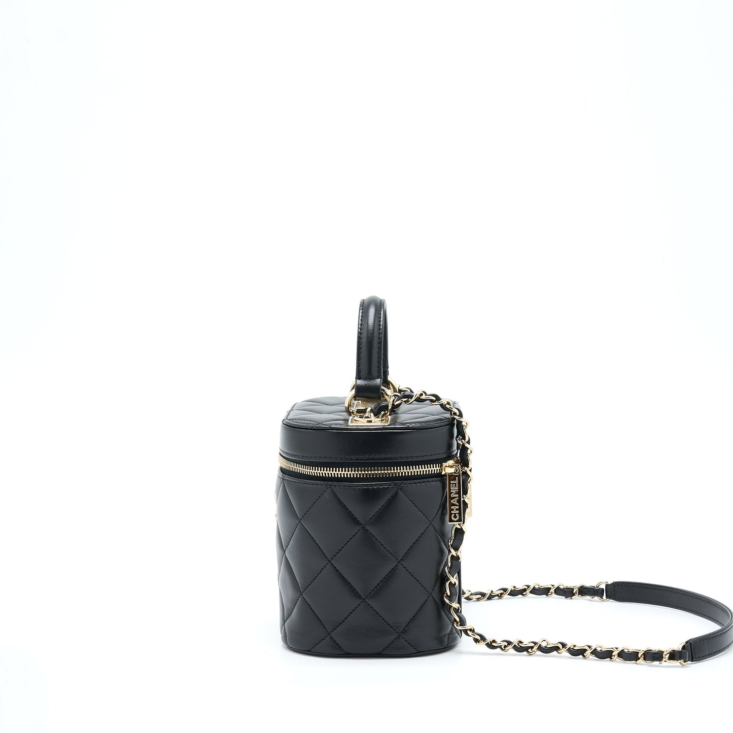 Chanel Trendy Vanity Case Lambskin Black L (Microchip)