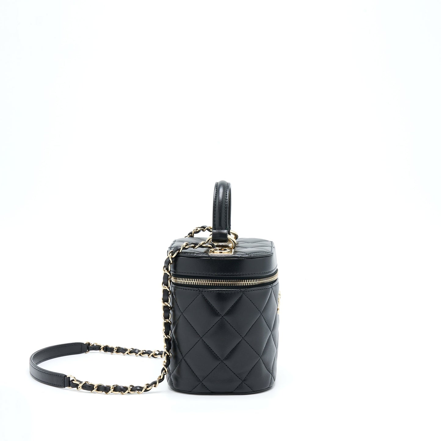 Chanel Trendy Vanity Case Lambskin Black L (Microchip)