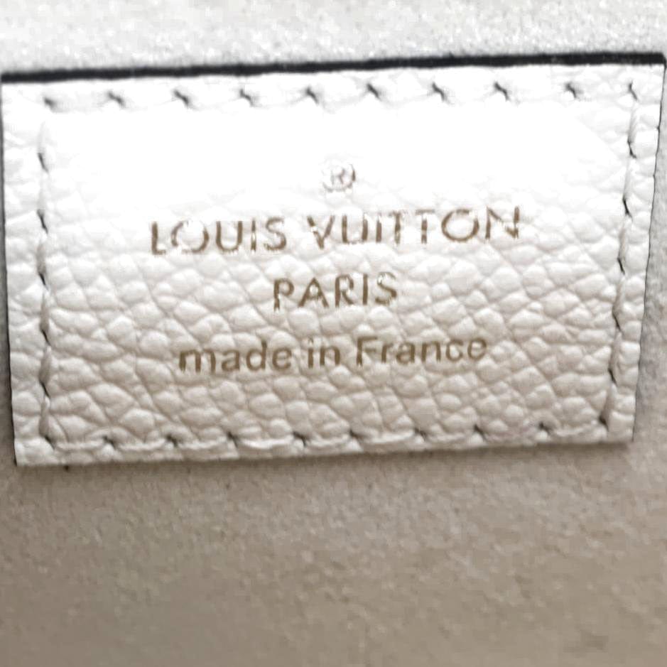 LOUIS VUITTON Metis East West Pochette Empreinte Leather Crossbody Bag Cream