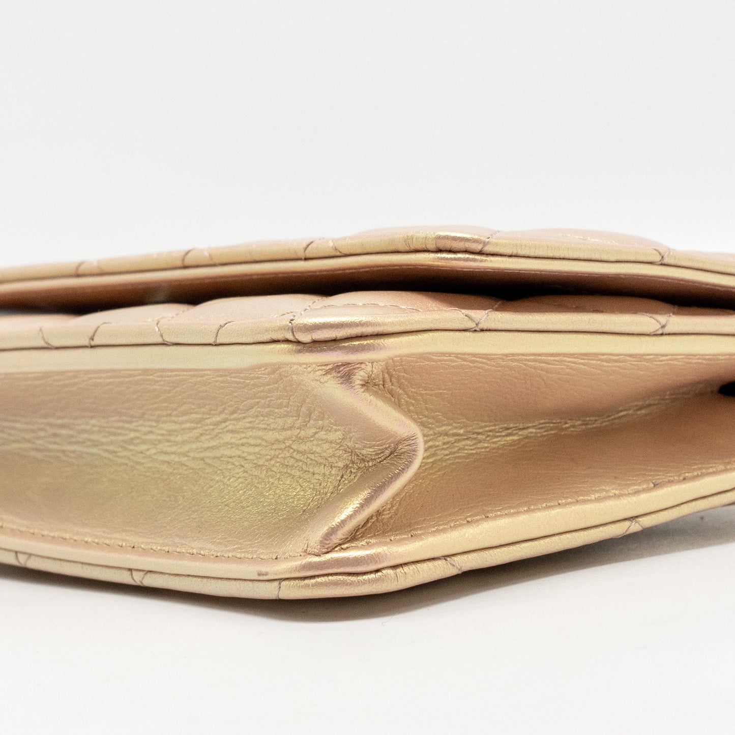 Chanel Classic Wallet on Chain Lambskin Iridescent Pink  (Microchip)