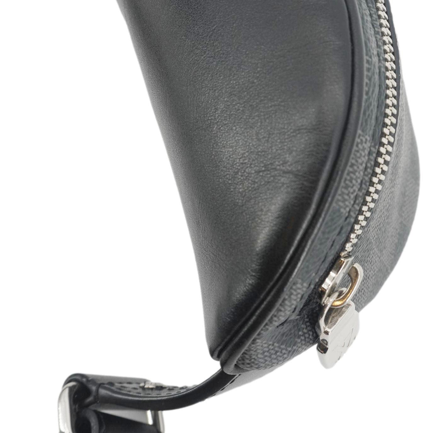 LOUIS VUITTON Campus Damier Graphite Bumbag Black