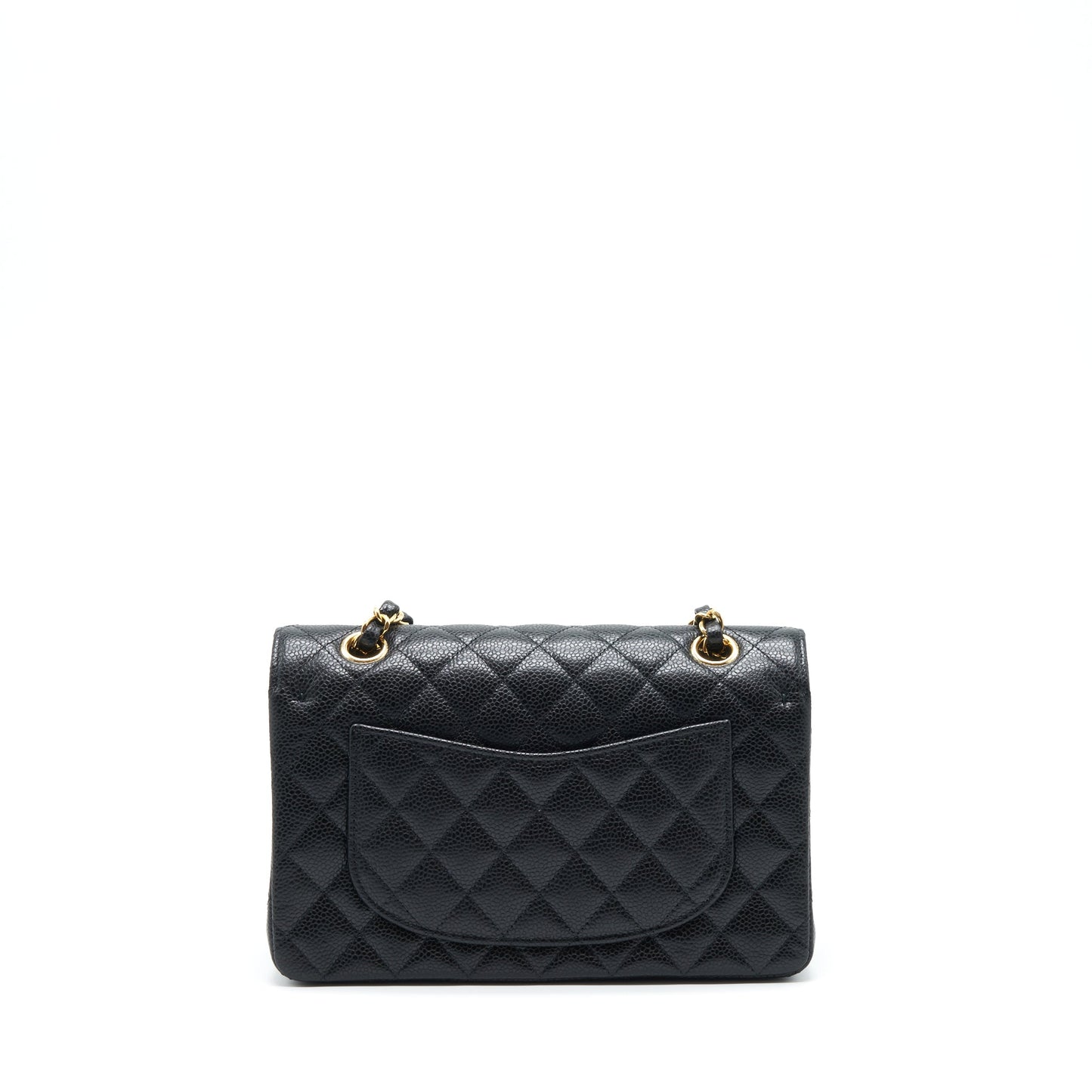Chanel Small Classic Double Flap Bag Caviar Black L