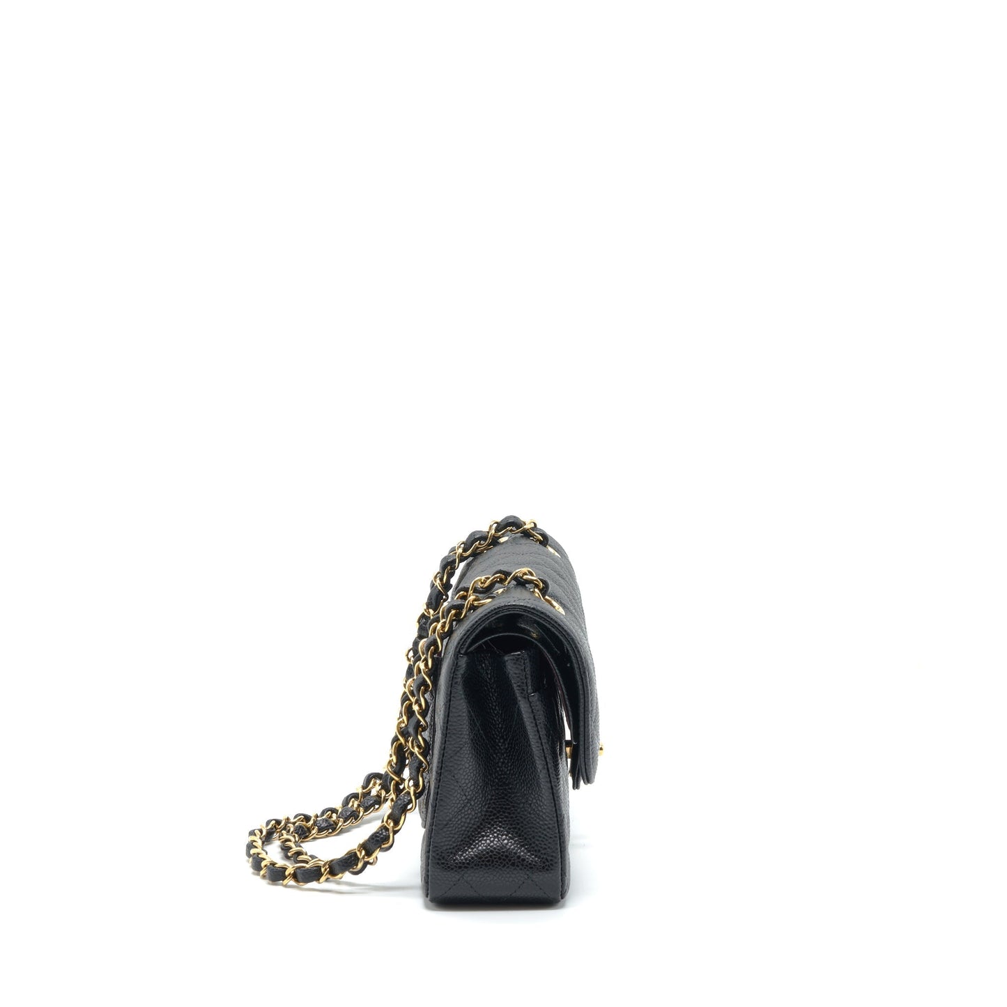 Chanel Small Classic Double Flap Bag Caviar Black L