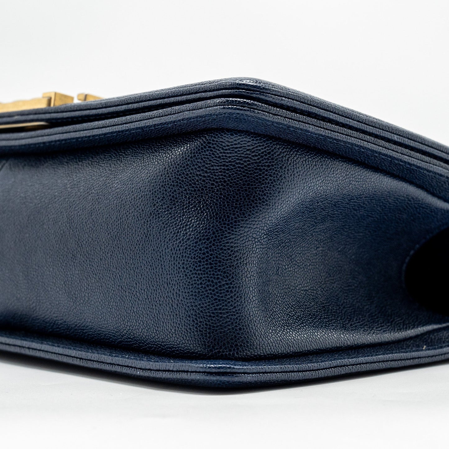 Chanel Medium boy bag caviar navy