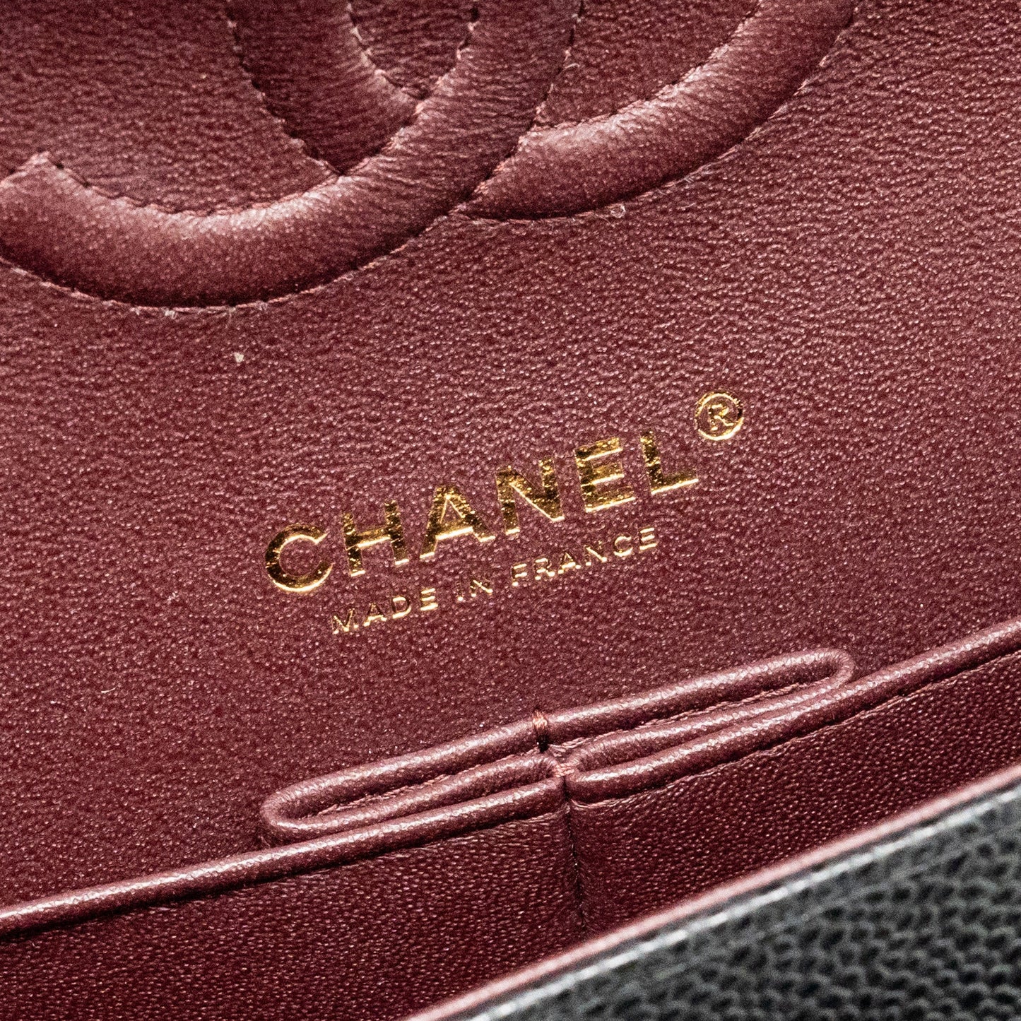 Chanel Medium Classic Double  Flap Bag Caviar  Black