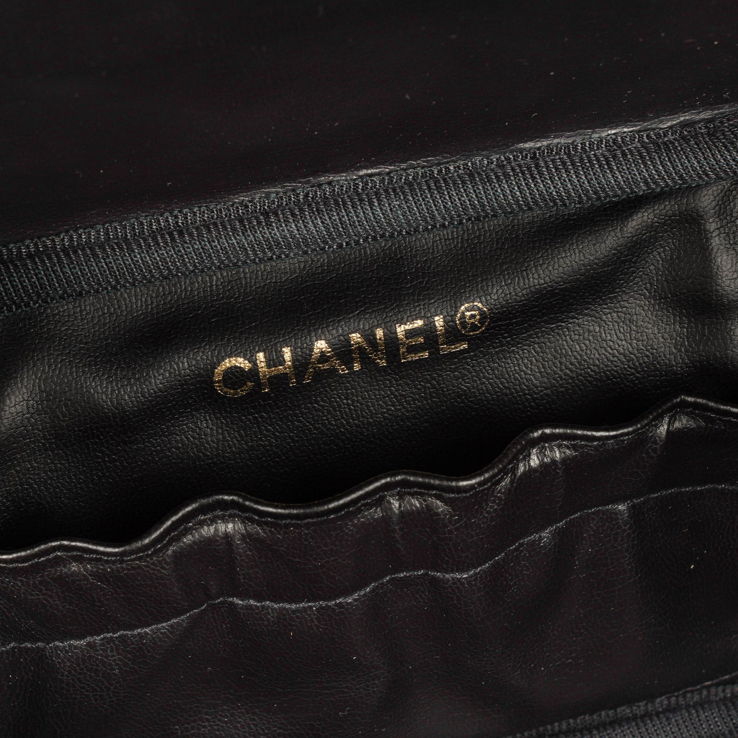 Chanel Burgundy Leather Vanity Case