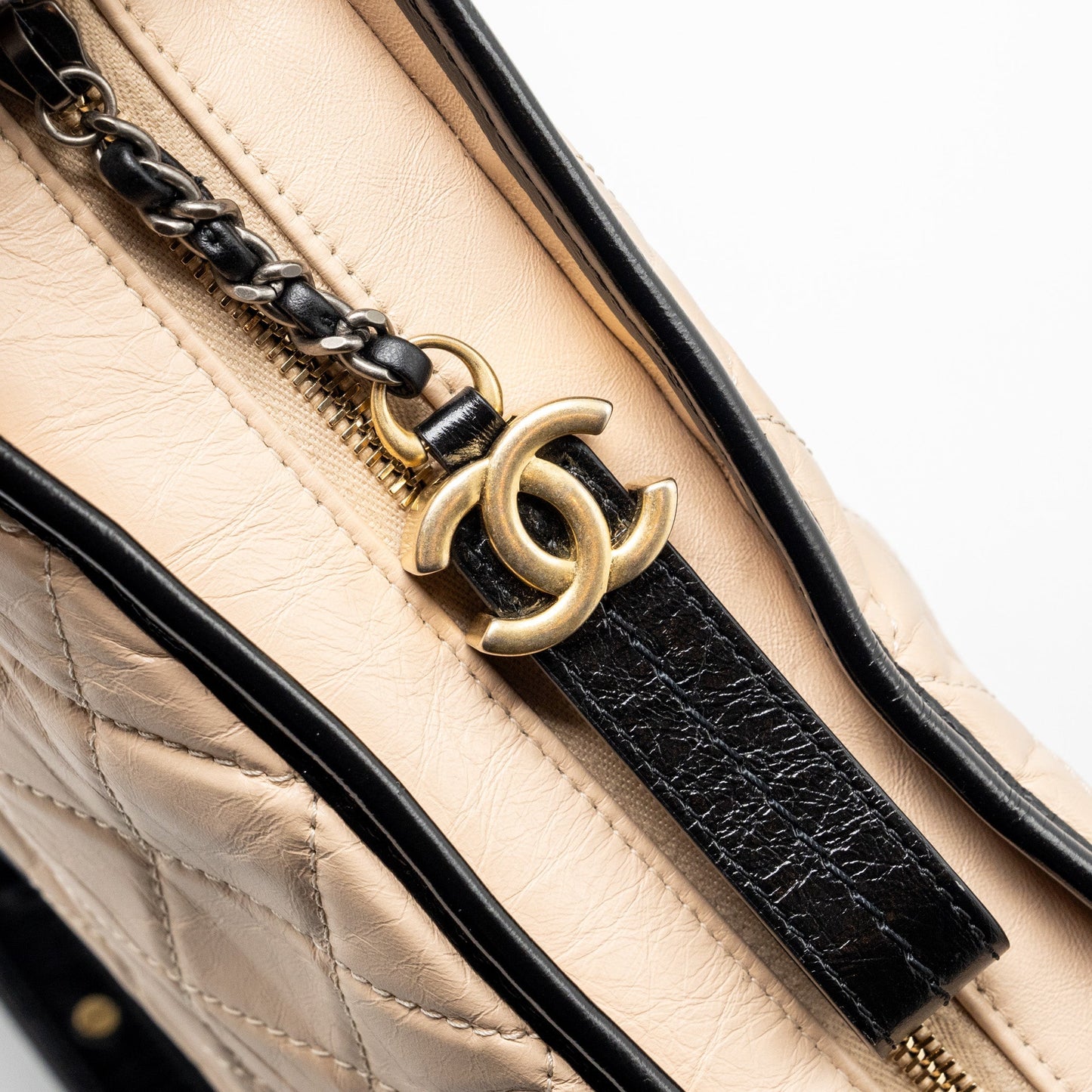 Chanel Jumbo Classic Double Flap Caviar Beige L (Microchip)