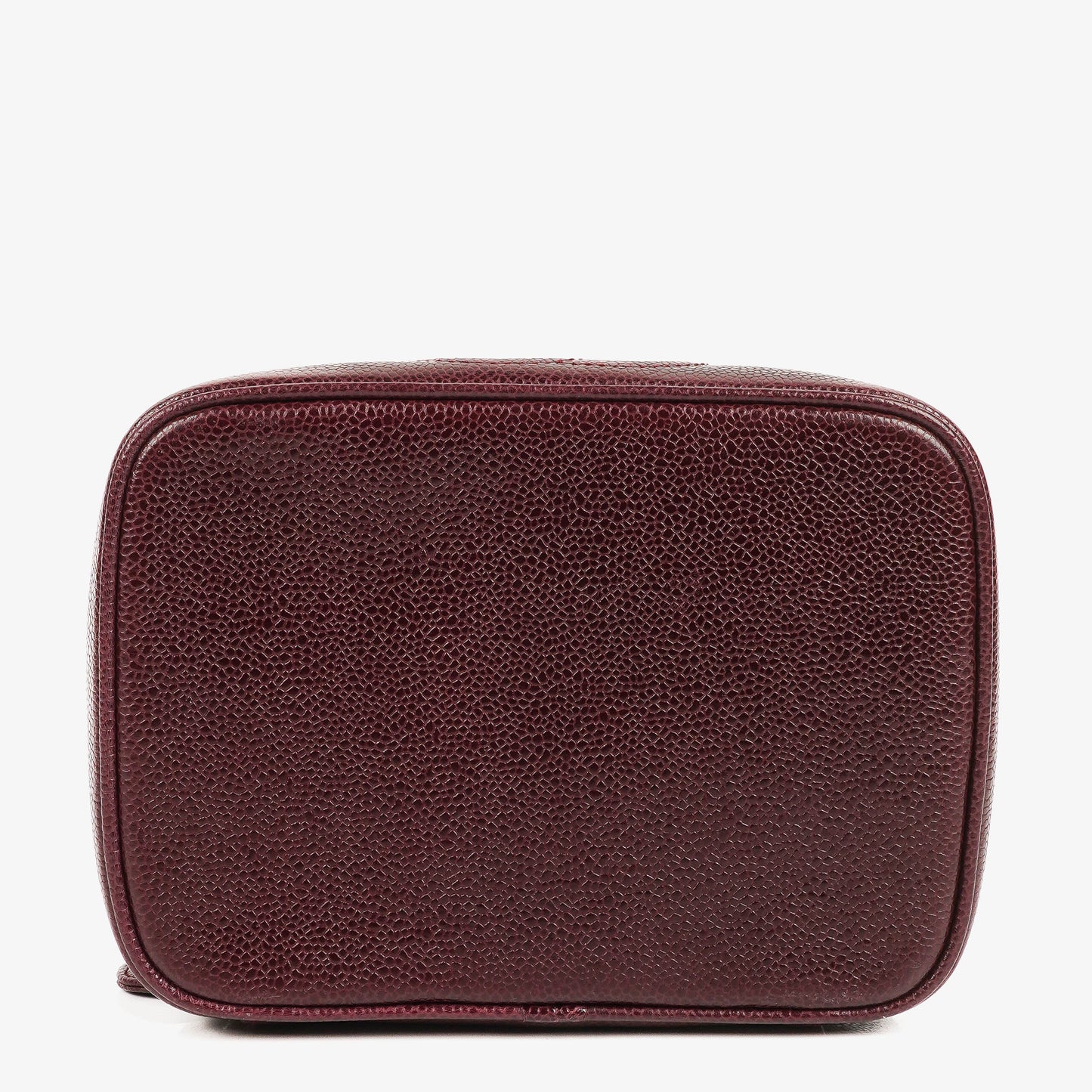 Chanel Burgundy Leather Vanity Case