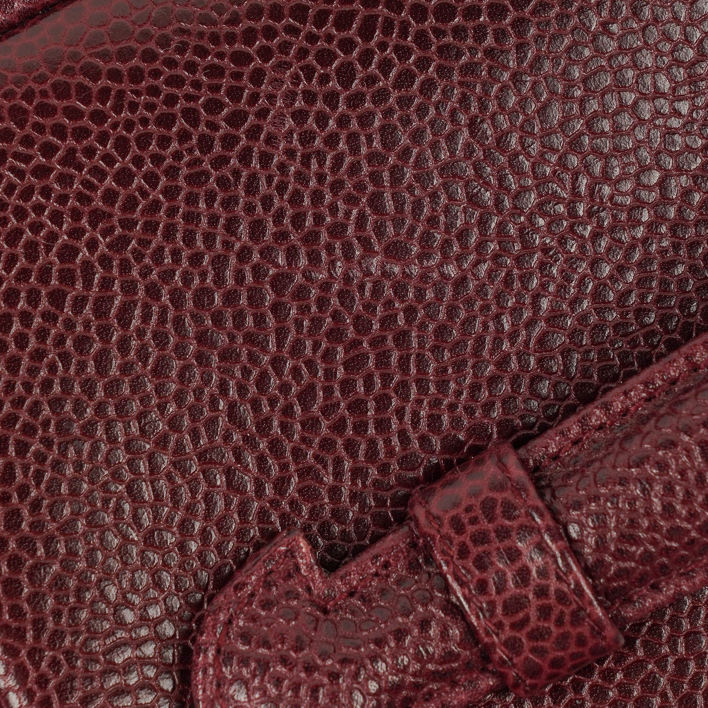 Chanel Burgundy Leather Vanity Case