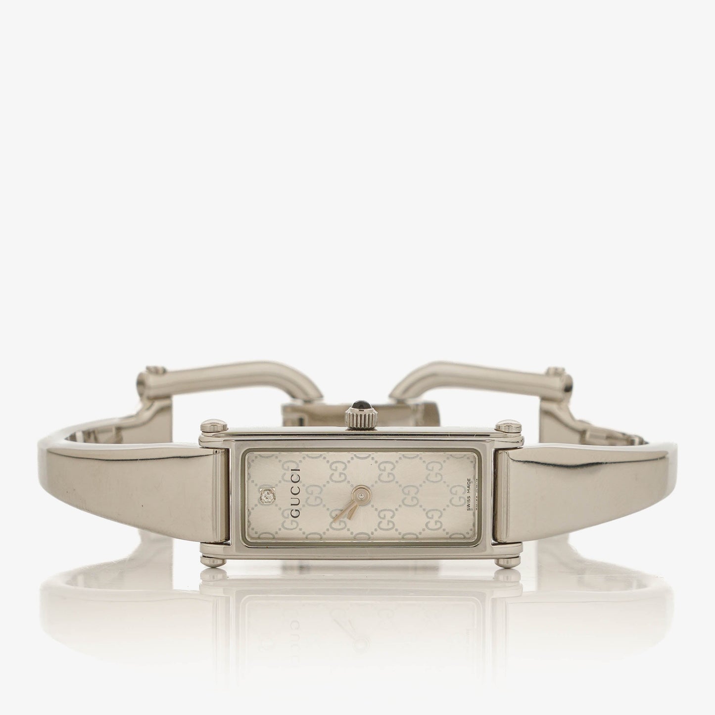 Gucci 1500L Rectangular Stainless Steel Watch