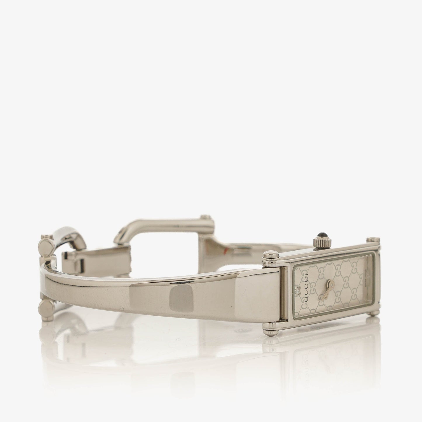 Gucci 1500L Rectangular Stainless Steel Watch