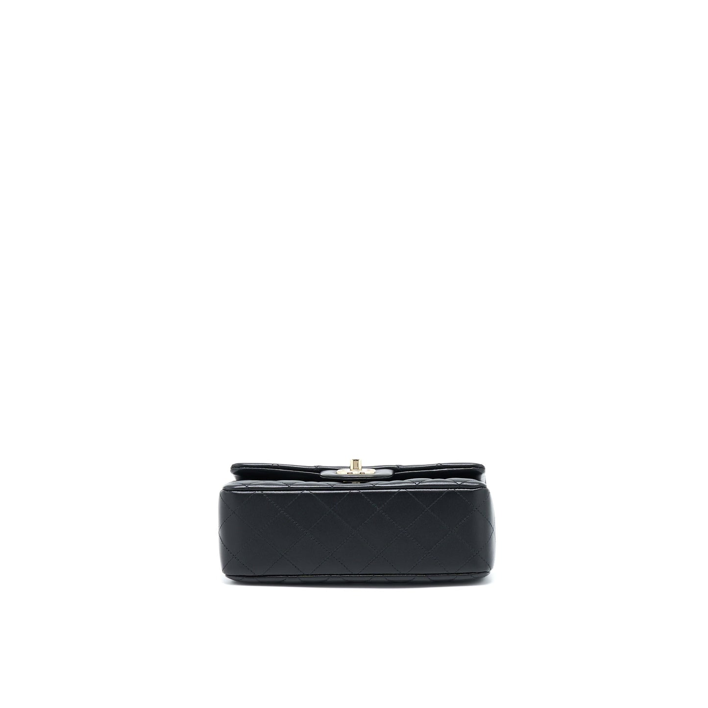 Chanel Mini Rectangular Lambskin Black L(Microchip)