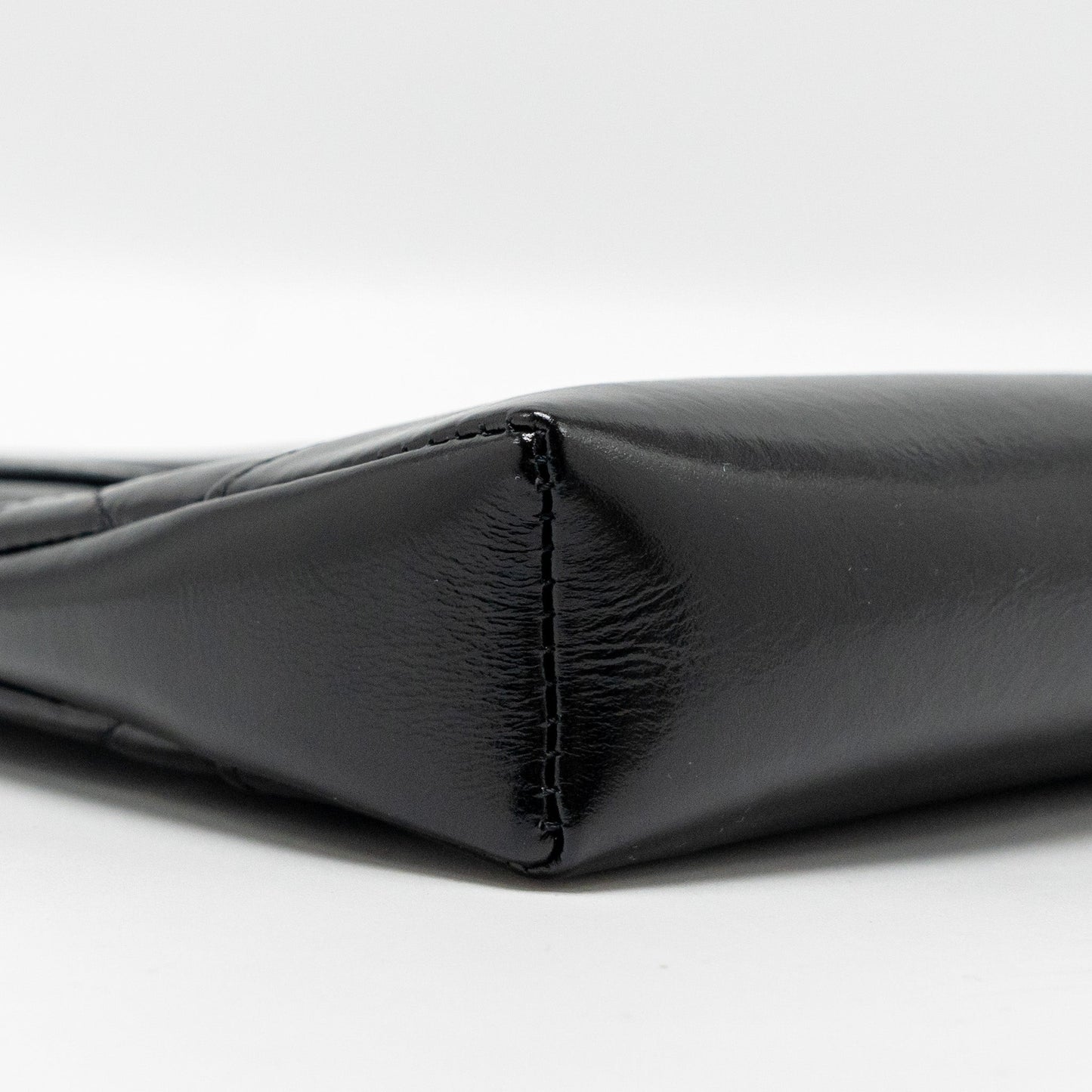 Chanel 24c Mini 31 Clutch With Chain Shiny Calfskin Black L (Microchip)