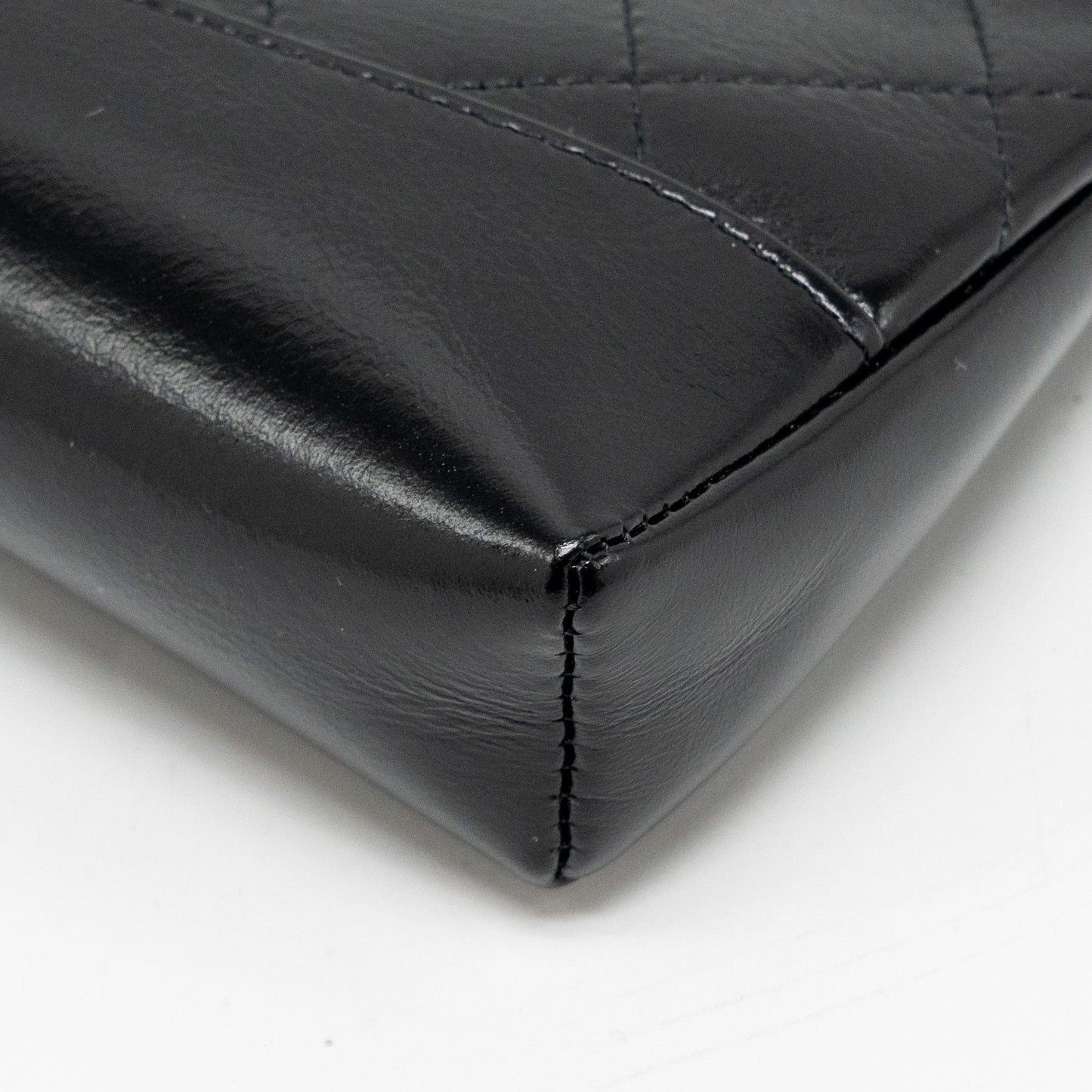 Chanel 24c Mini 31 Clutch With Chain Shiny Calfskin Black L (Microchip)