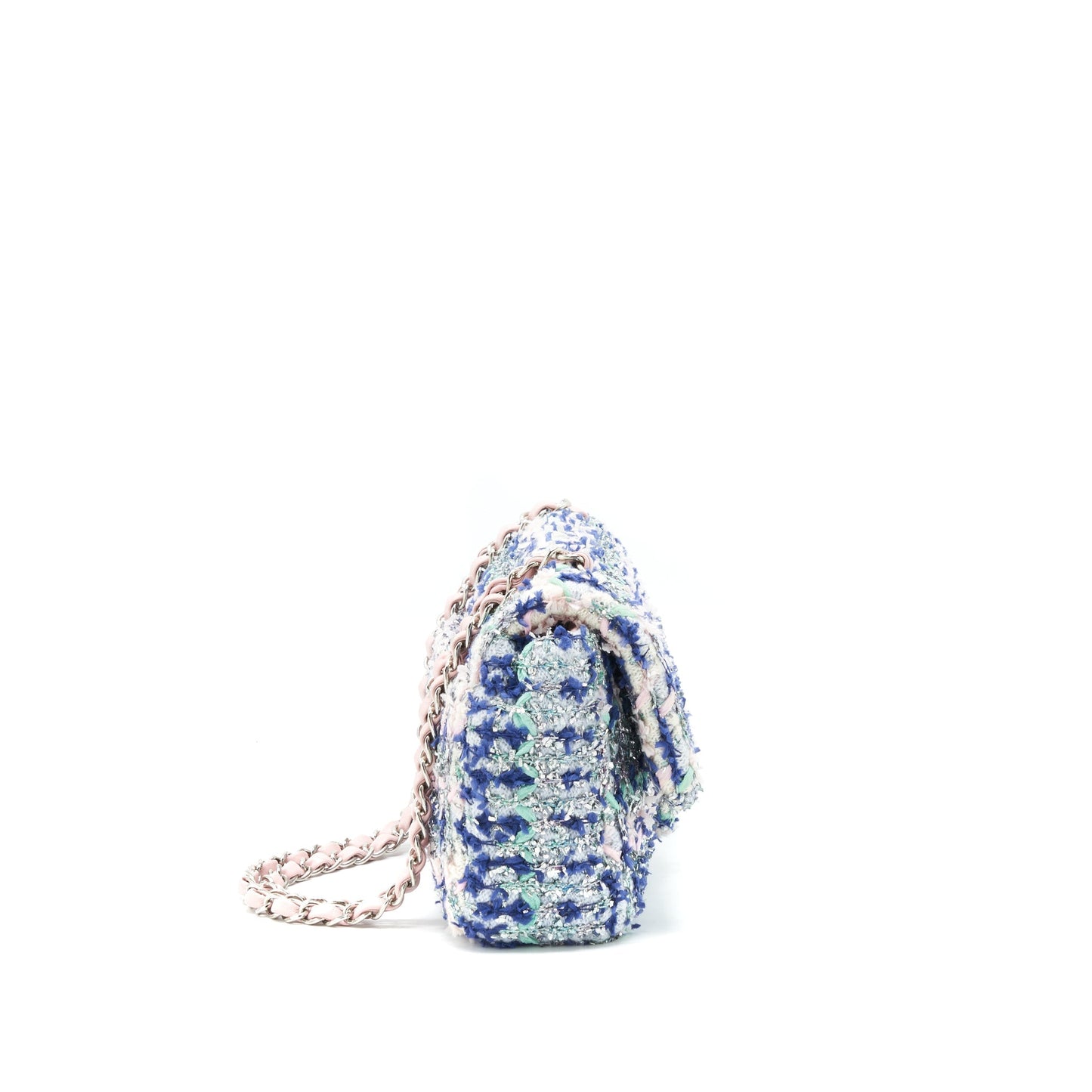 Chanel tweed classic flap bag multi colour