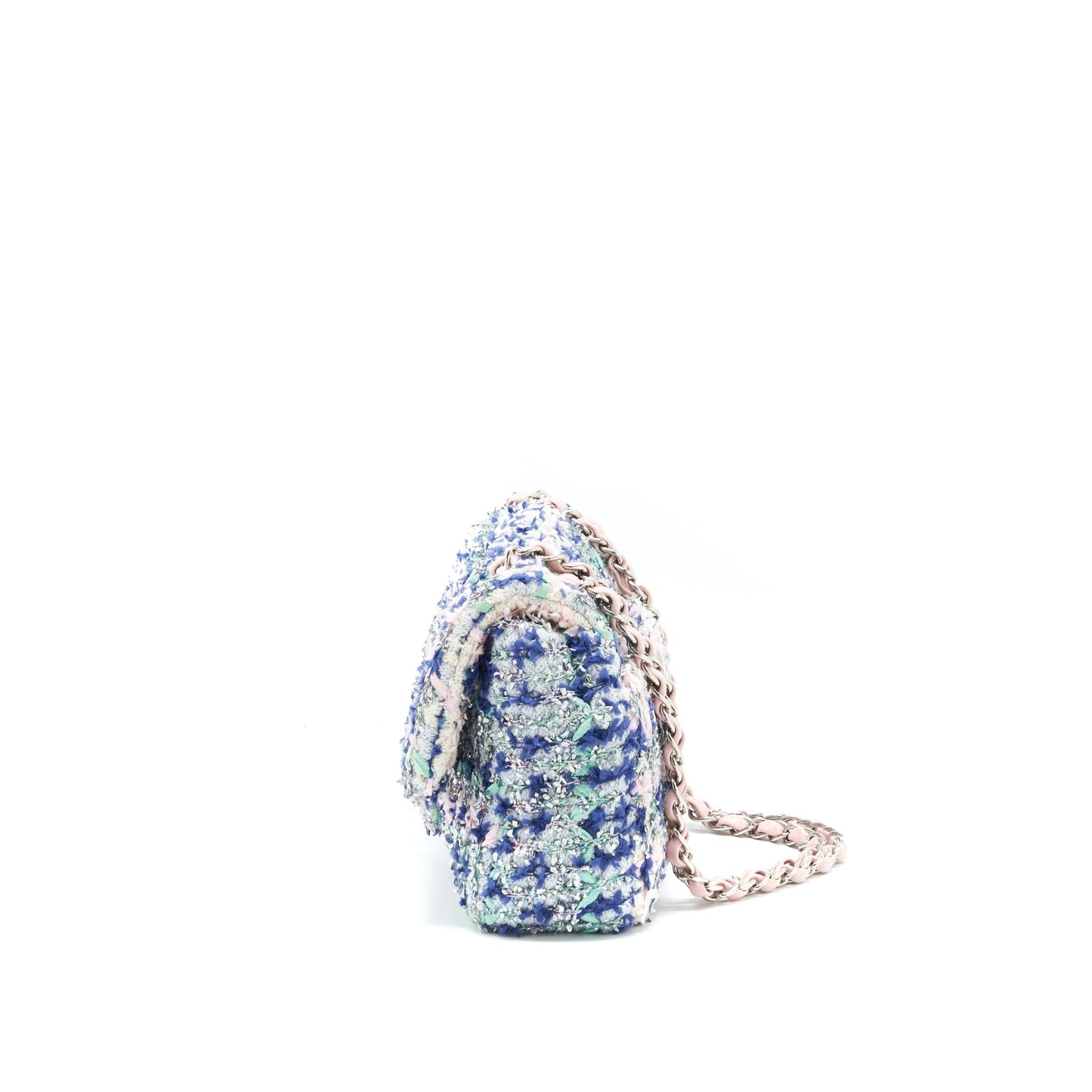 Chanel tweed classic flap bag multi colour