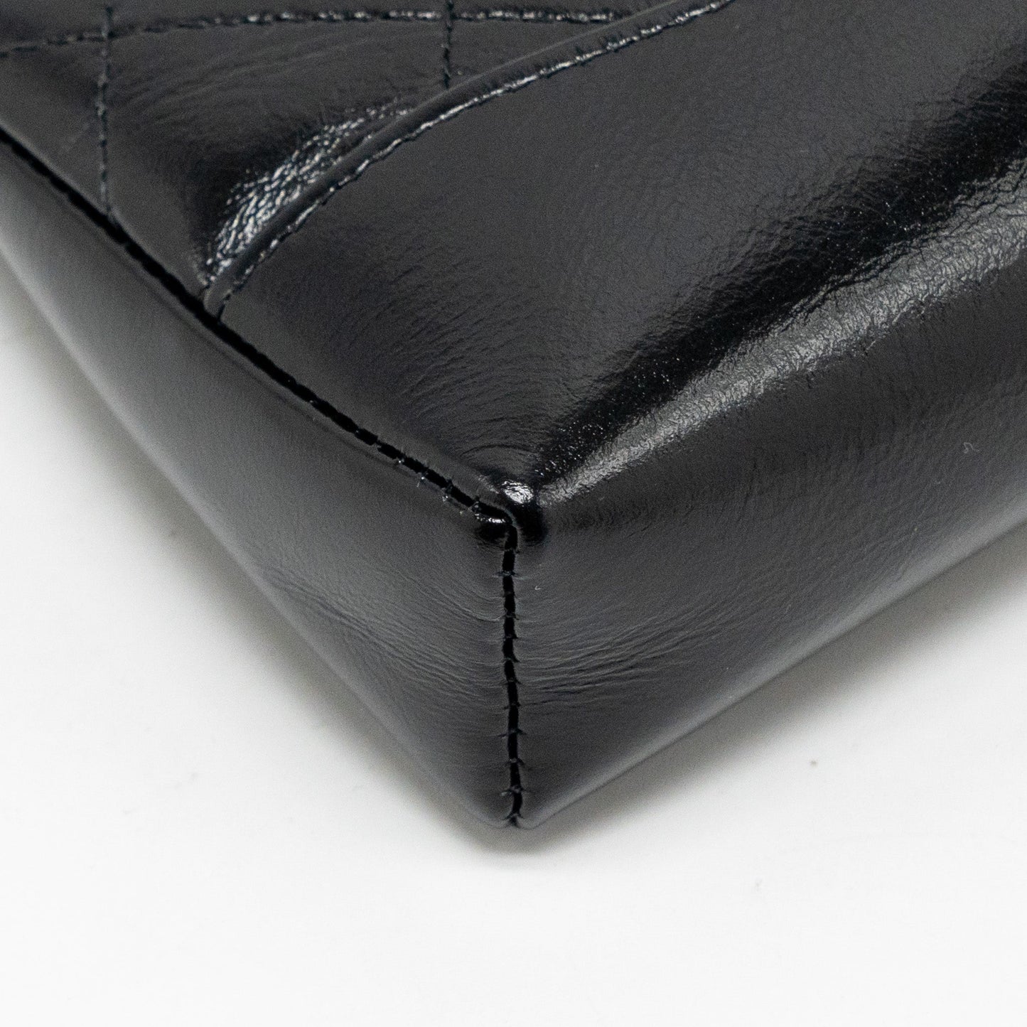 Chanel 24c Mini 31 Clutch With Chain Shiny Calfskin Black L (Microchip)