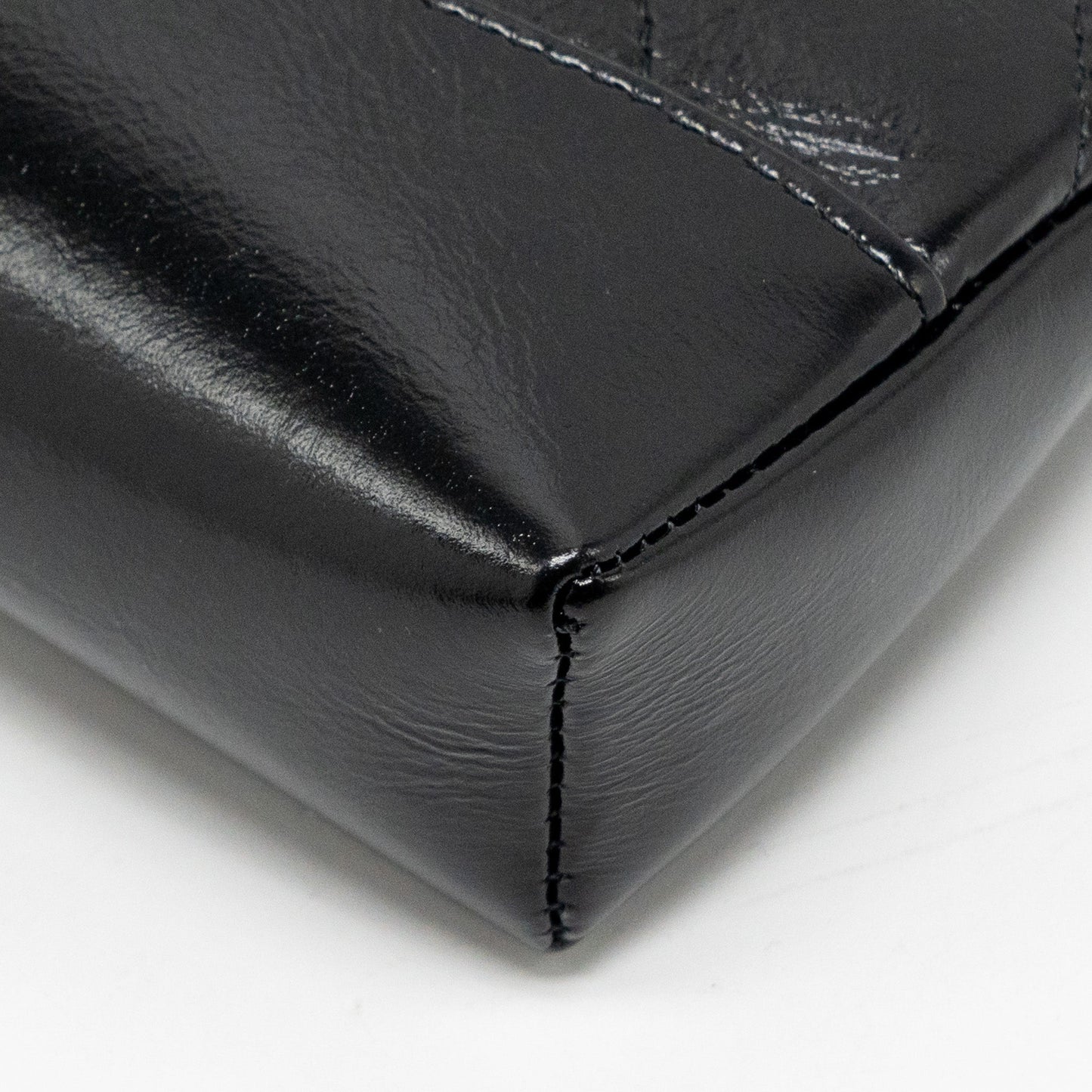 Chanel 24c Mini 31 Clutch With Chain Shiny Calfskin Black L (Microchip)