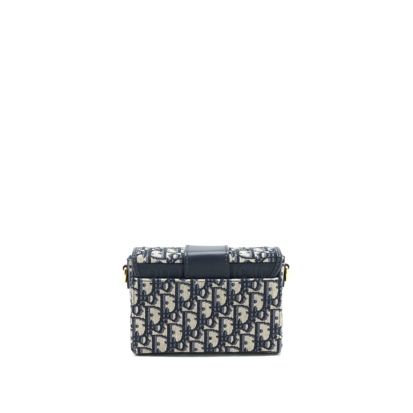 Dior Montaigne Mini Box Purse Blue Oblique