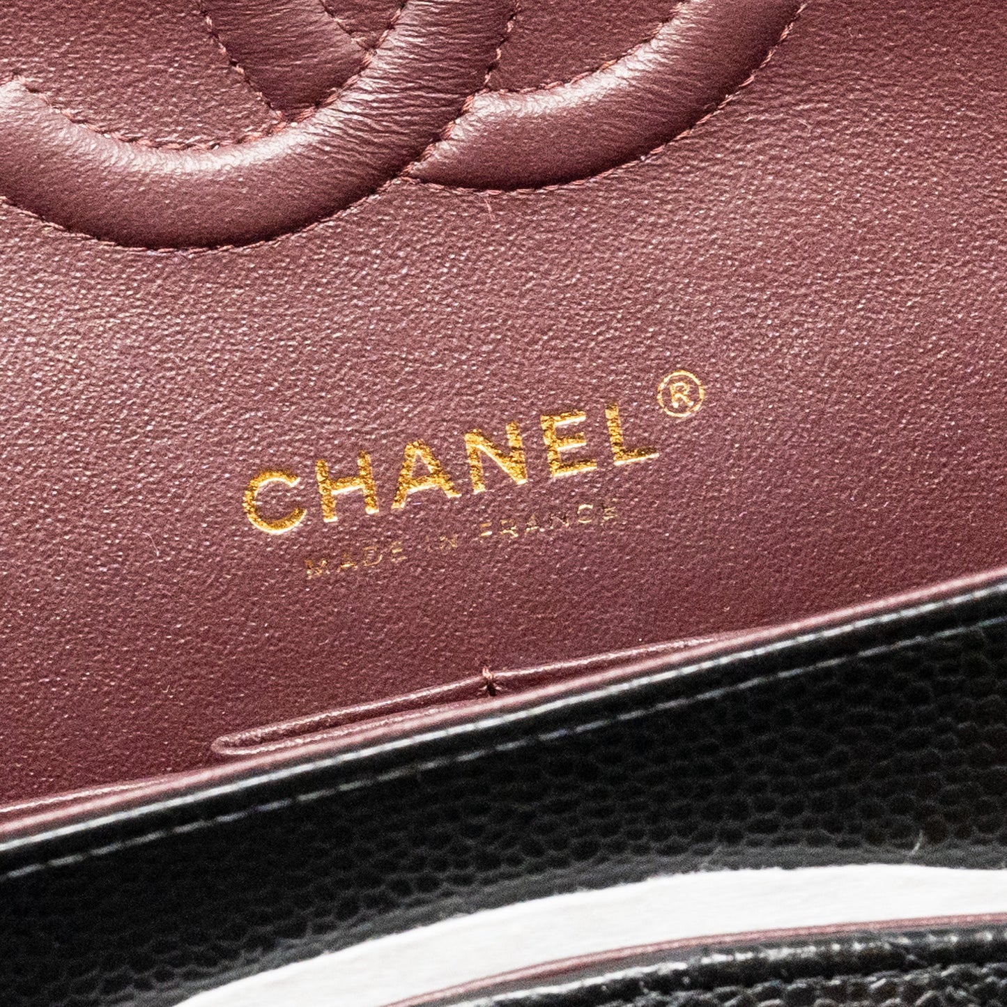 CHANEL Medium Classic Double Flap Bag Caviar Black  (Microchip)
