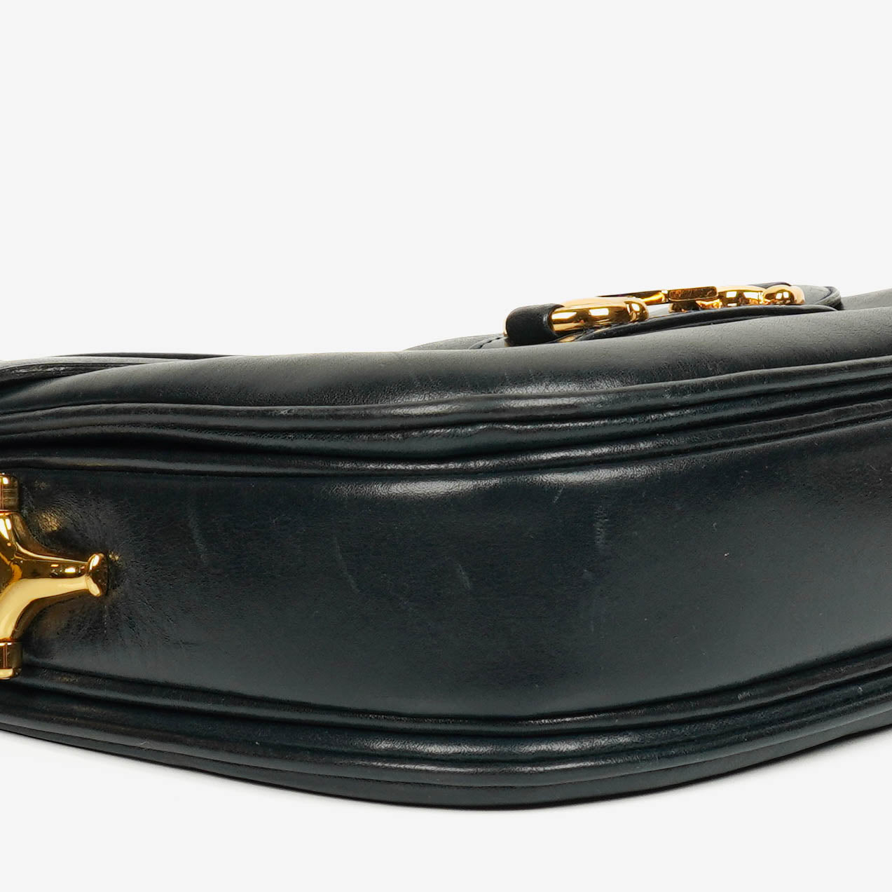 Gucci Navy Horsebit 1955 Shoulder Bag