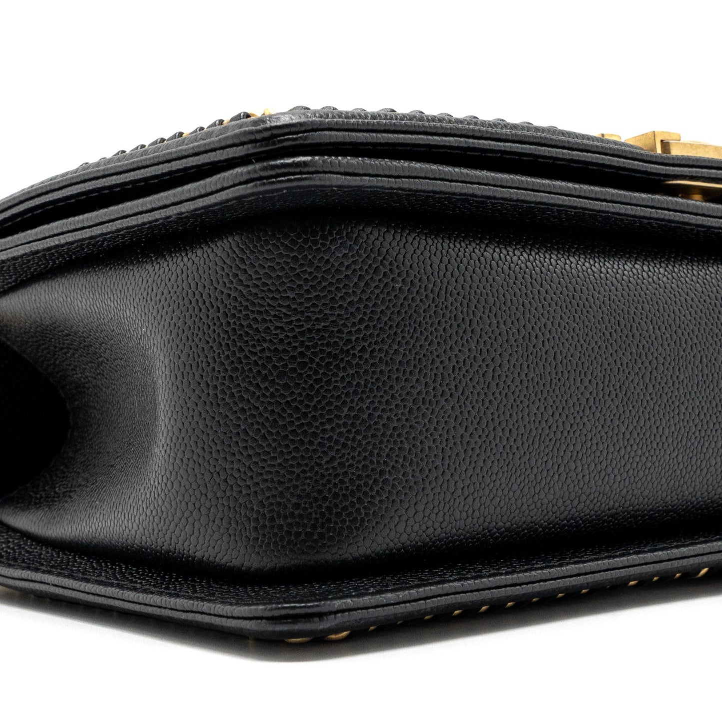 Chanel Medium Boy Bag Limited Edition Caviar Black  (microchip)
