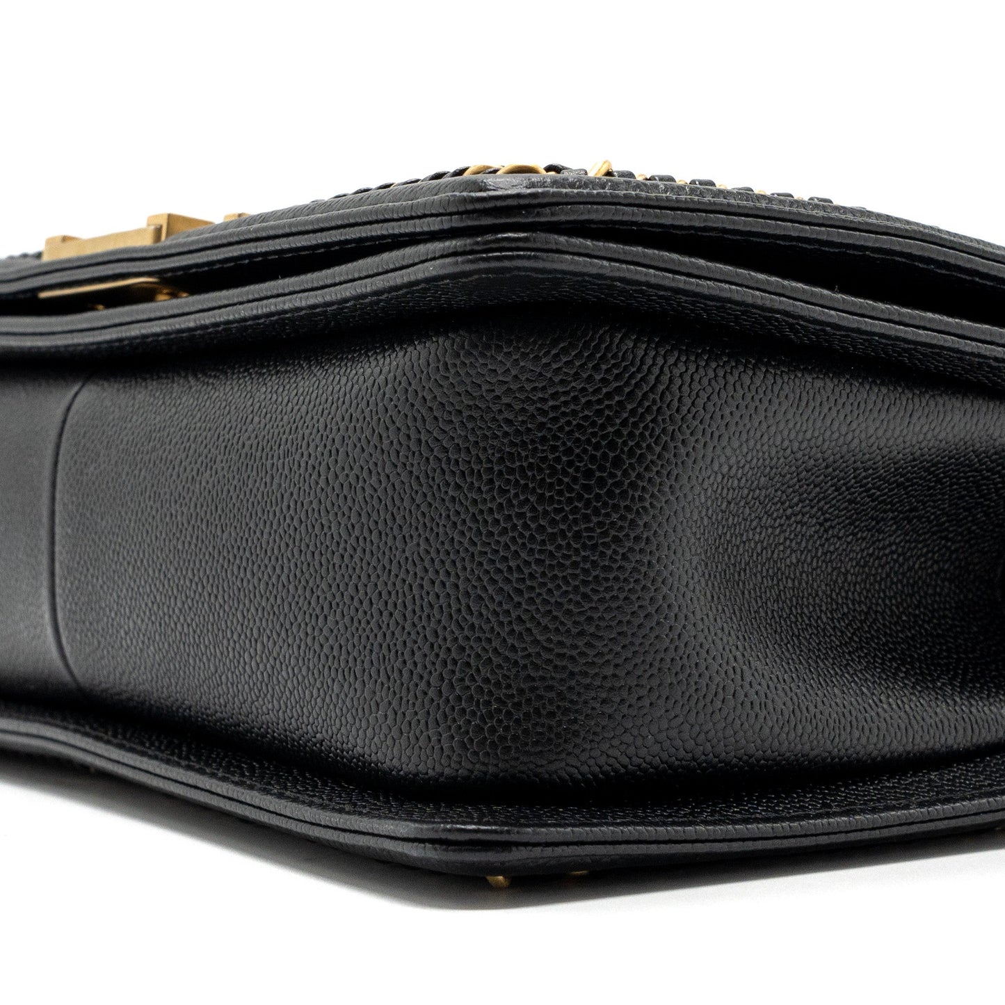 Chanel Medium Boy Bag Limited Edition Caviar Black  (microchip)