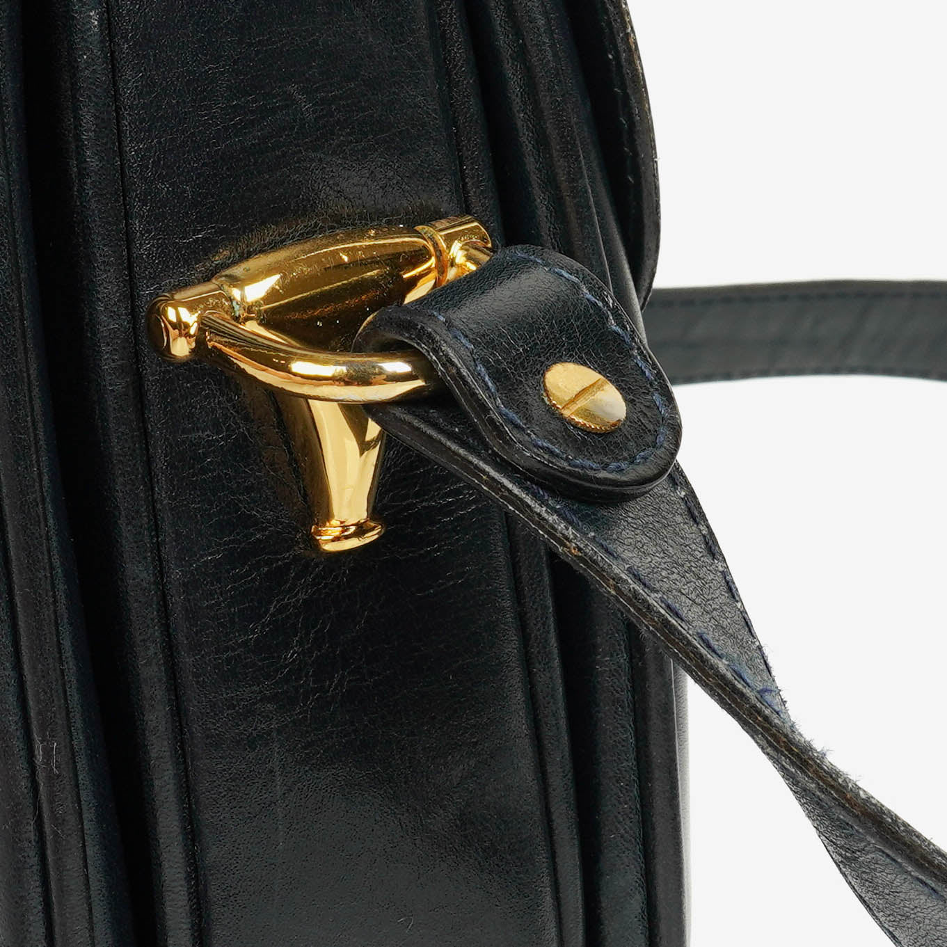 Gucci Navy Horsebit 1955 Shoulder Bag