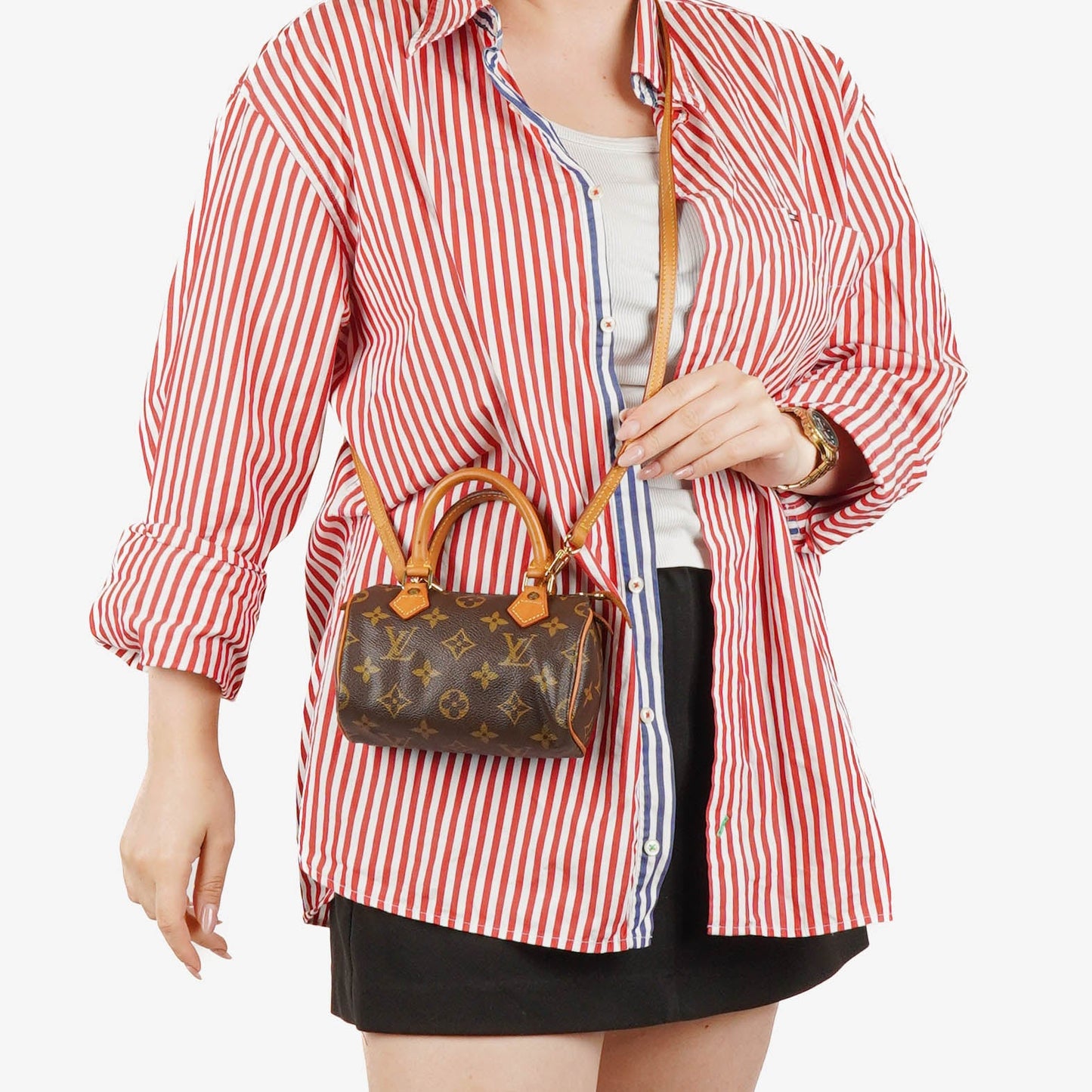 Louis Vuitton Nano  Monogram Canvas Mini Bag