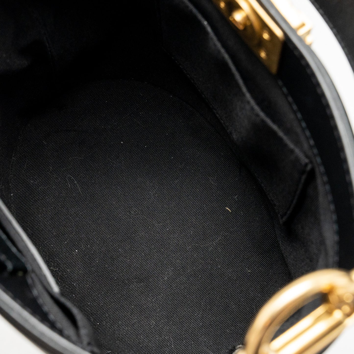 Chanel Top Handle Boy Bucket Bag Lambskin Black