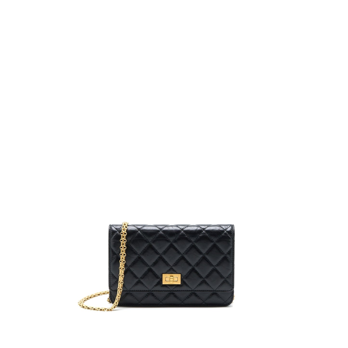 Chanel 2.55 Reissue Wallet On Chain Aged Calfskin Black (Microchip)