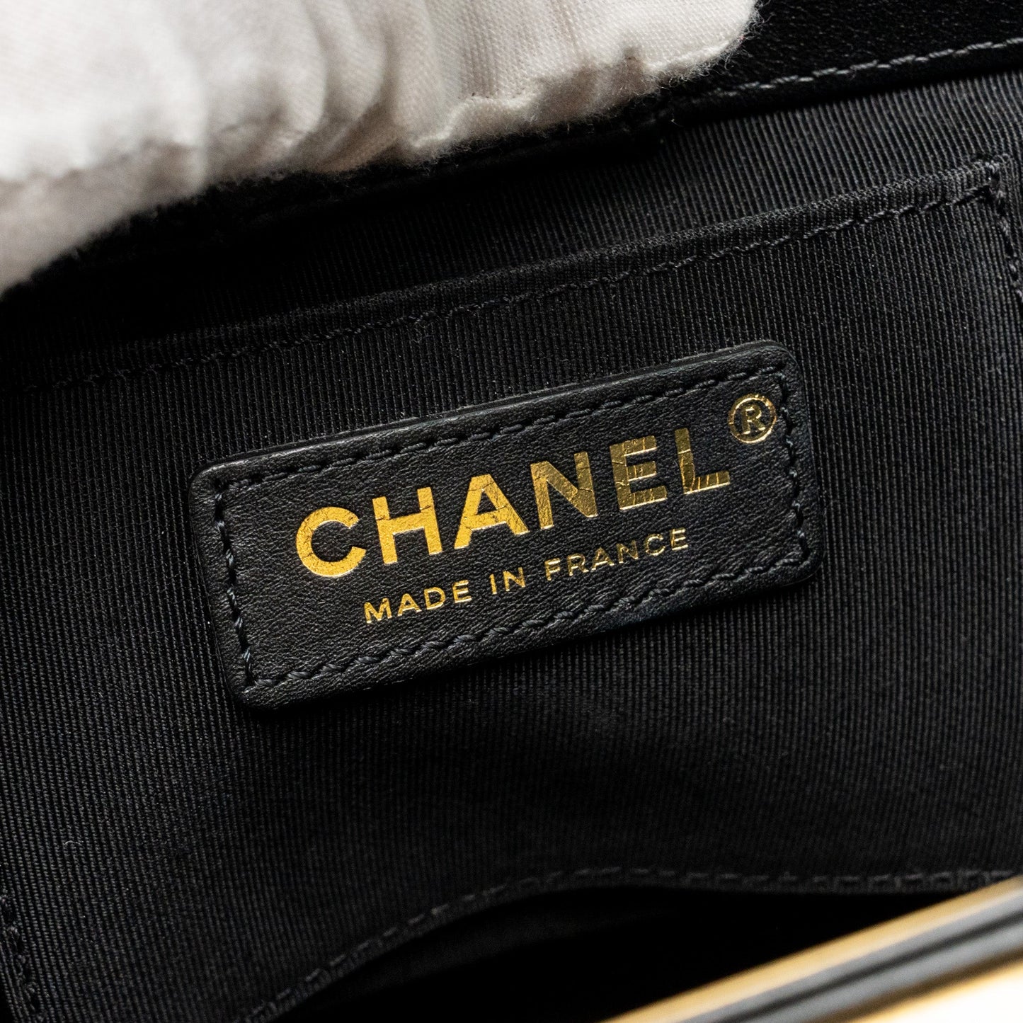 Chanel Top Handle Boy Bucket Bag Lambskin Black