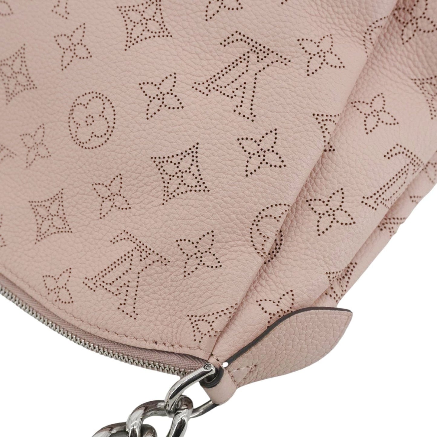 LOUIS VUITTON Babylone BB Mahina Leather Chain Shoulder Bag Magnolia