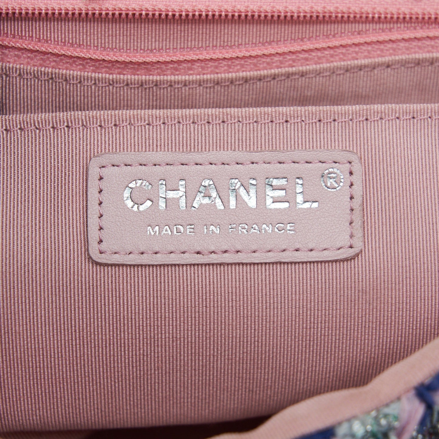 Chanel tweed classic flap bag multi colour
