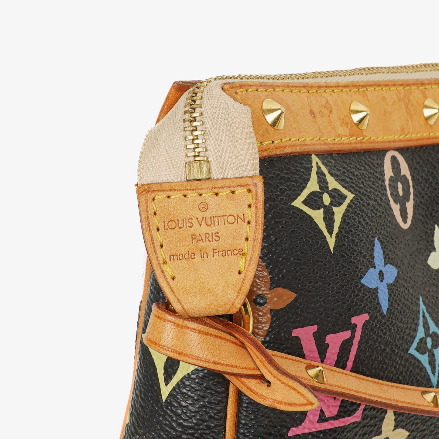Louis Vuitton Takashi Murakami Pochette Accessoire Black Multicolor Clutch Handbag
