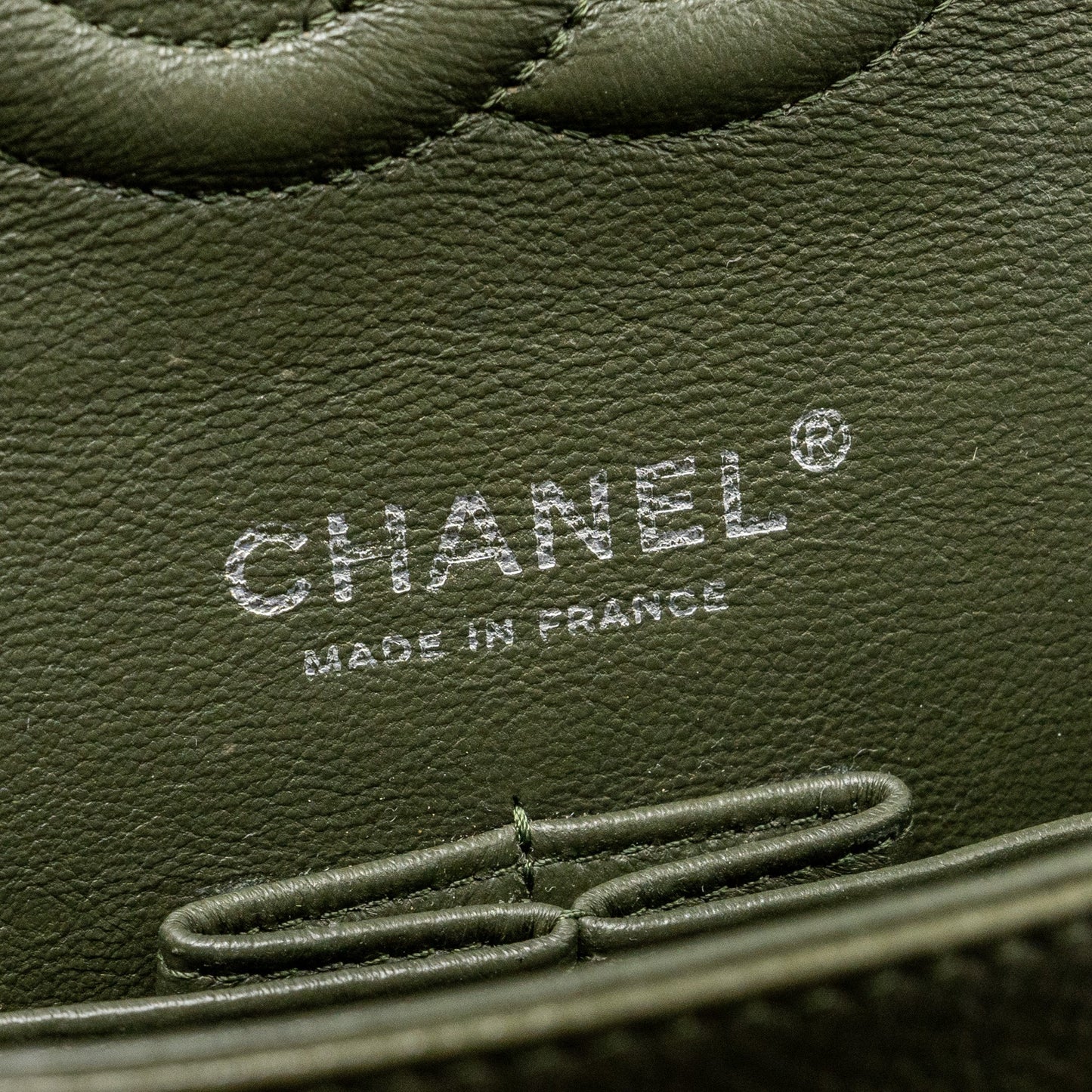 Chanel Medium Classic Double Flap Bag Caviar Olive Green