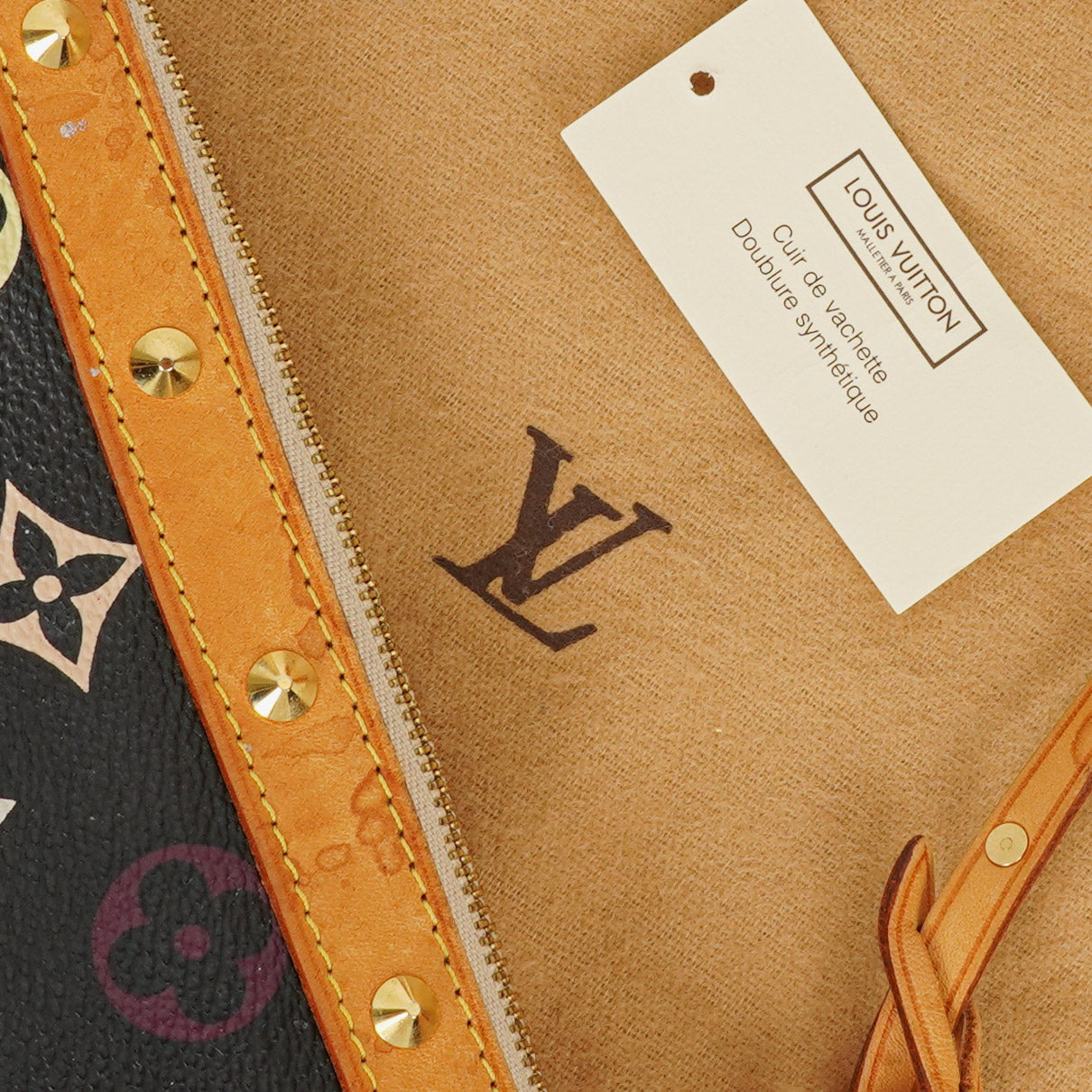 Louis Vuitton Takashi Murakami Pochette Accessoire Black Multicolor Clutch Handbag