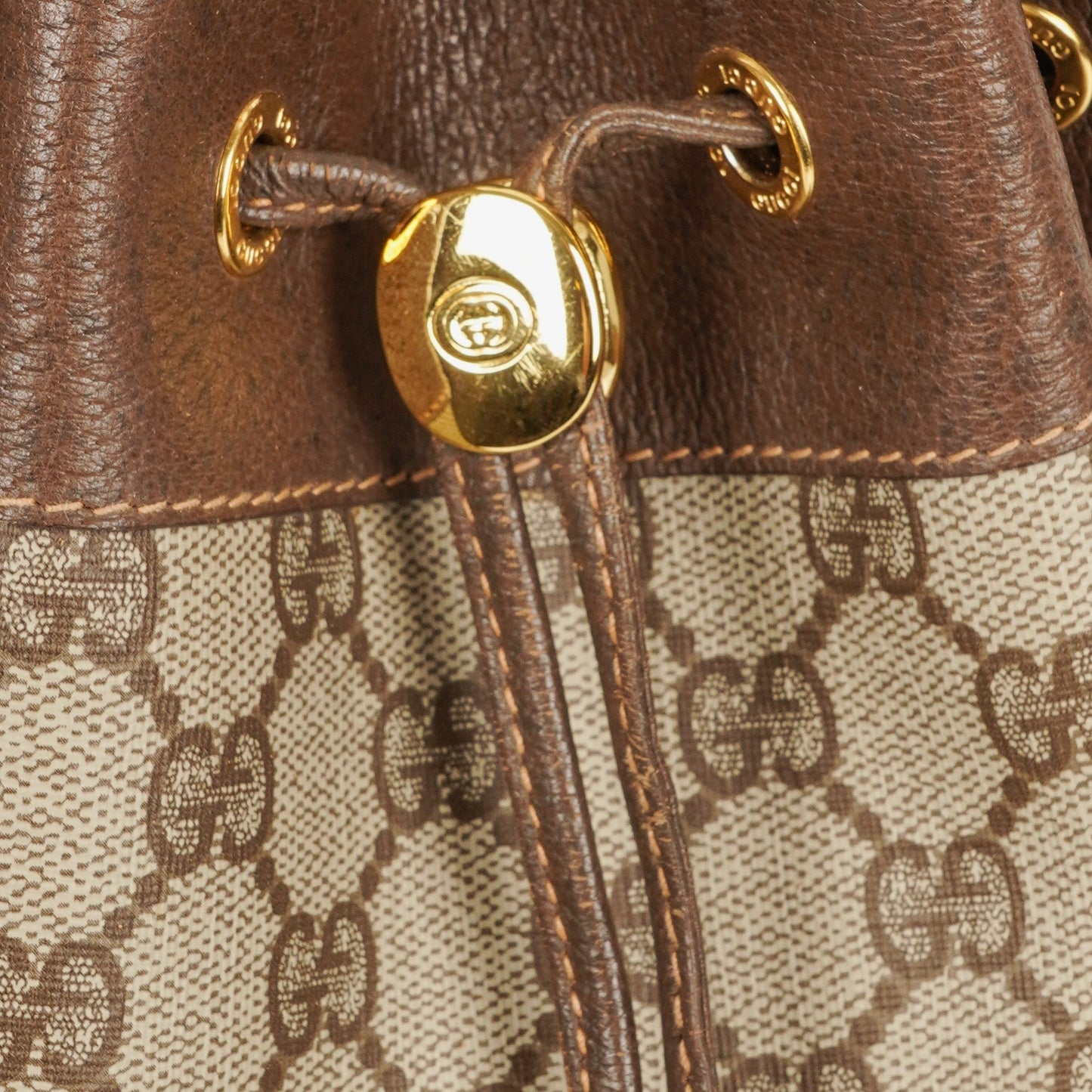 Gucci Ophidia GG Web Sherry Line Bucket Bag
