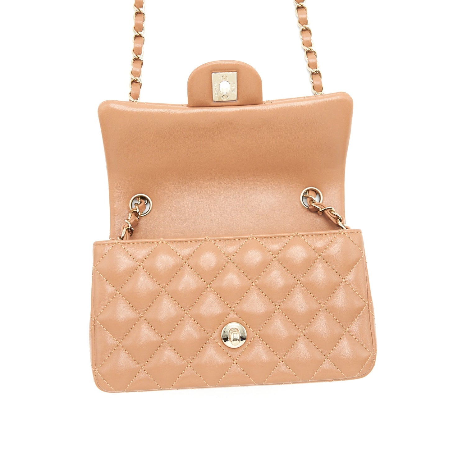 Chanel 22S Mini Rectangular Flap Bag Caramel L