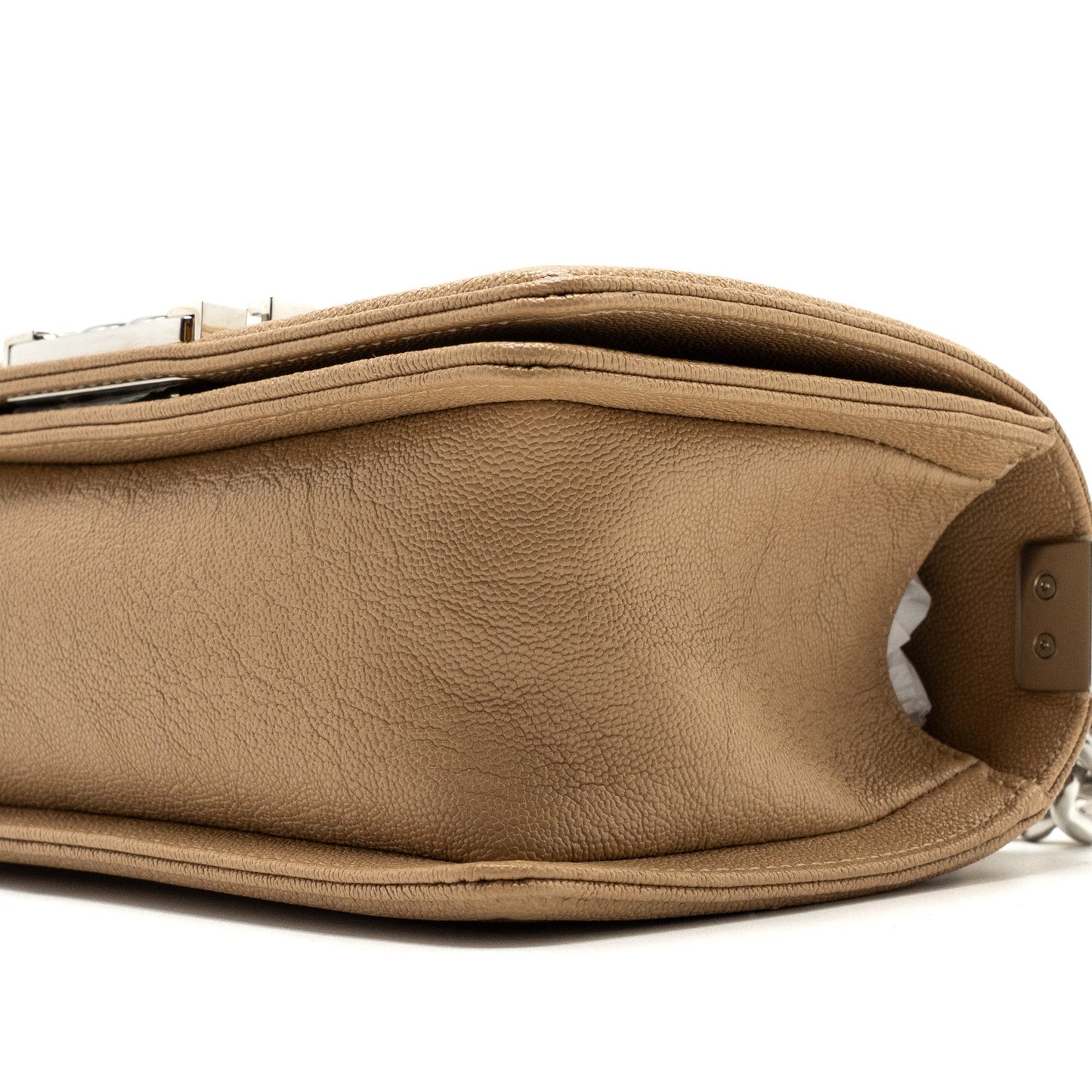 Chanel Small Boy Bag Caviar Light Beige